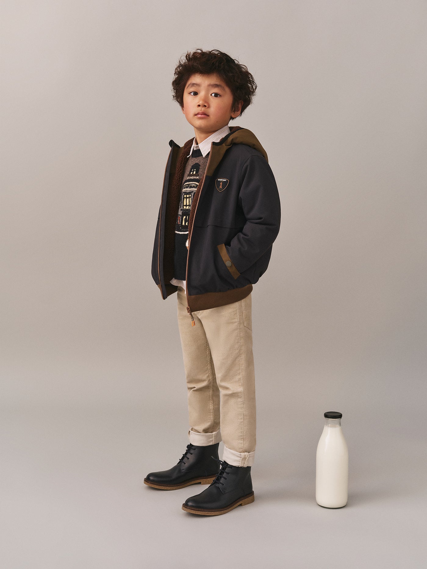 Boys' Winter 2025 Look - Bonpoint Cinema Sweater