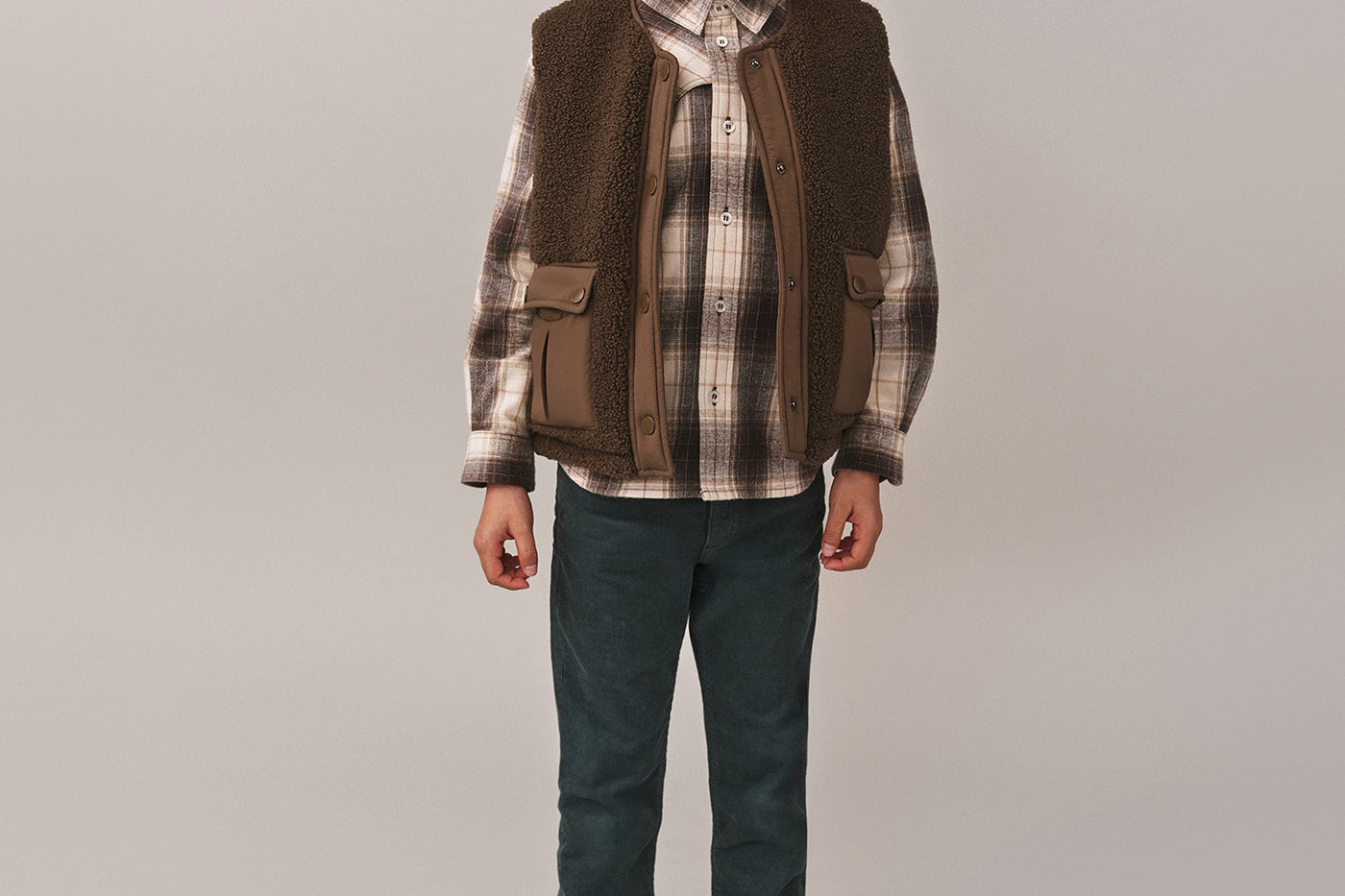 Boys' Winter Look 2025 - Checked Shirt
