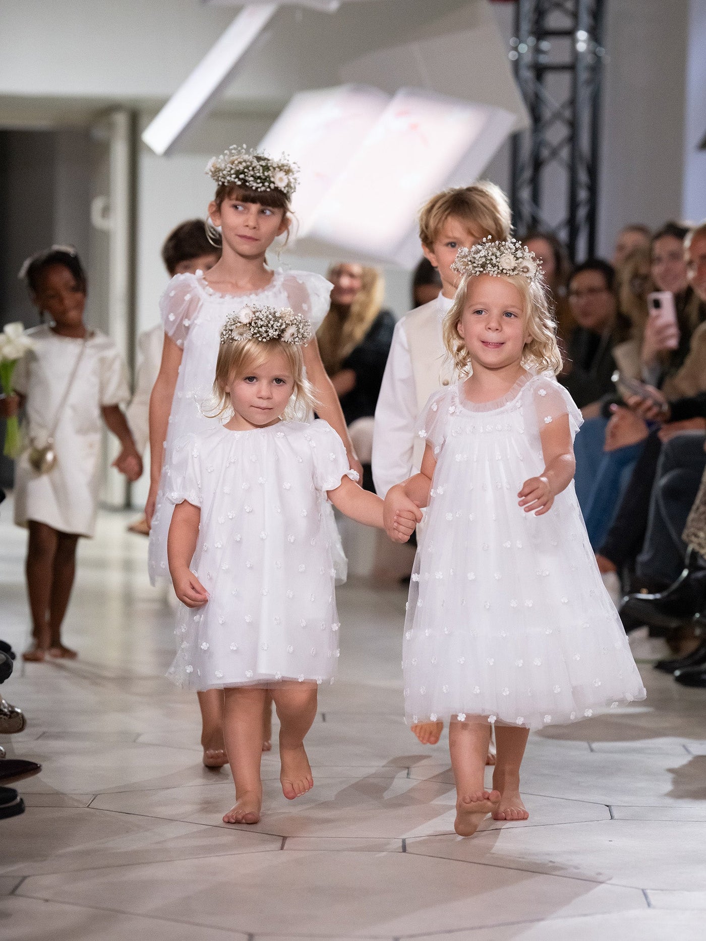 Girls' and Baby Girls' Summer 2026 Ceremony Look - Embroidered Tulle Dresses