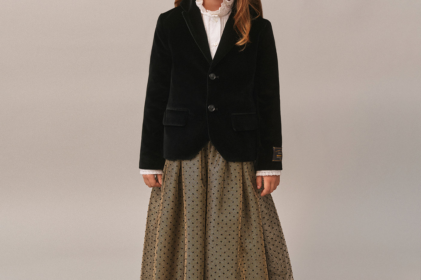 Girls' Winter Look 2025 - Velvet Jacket