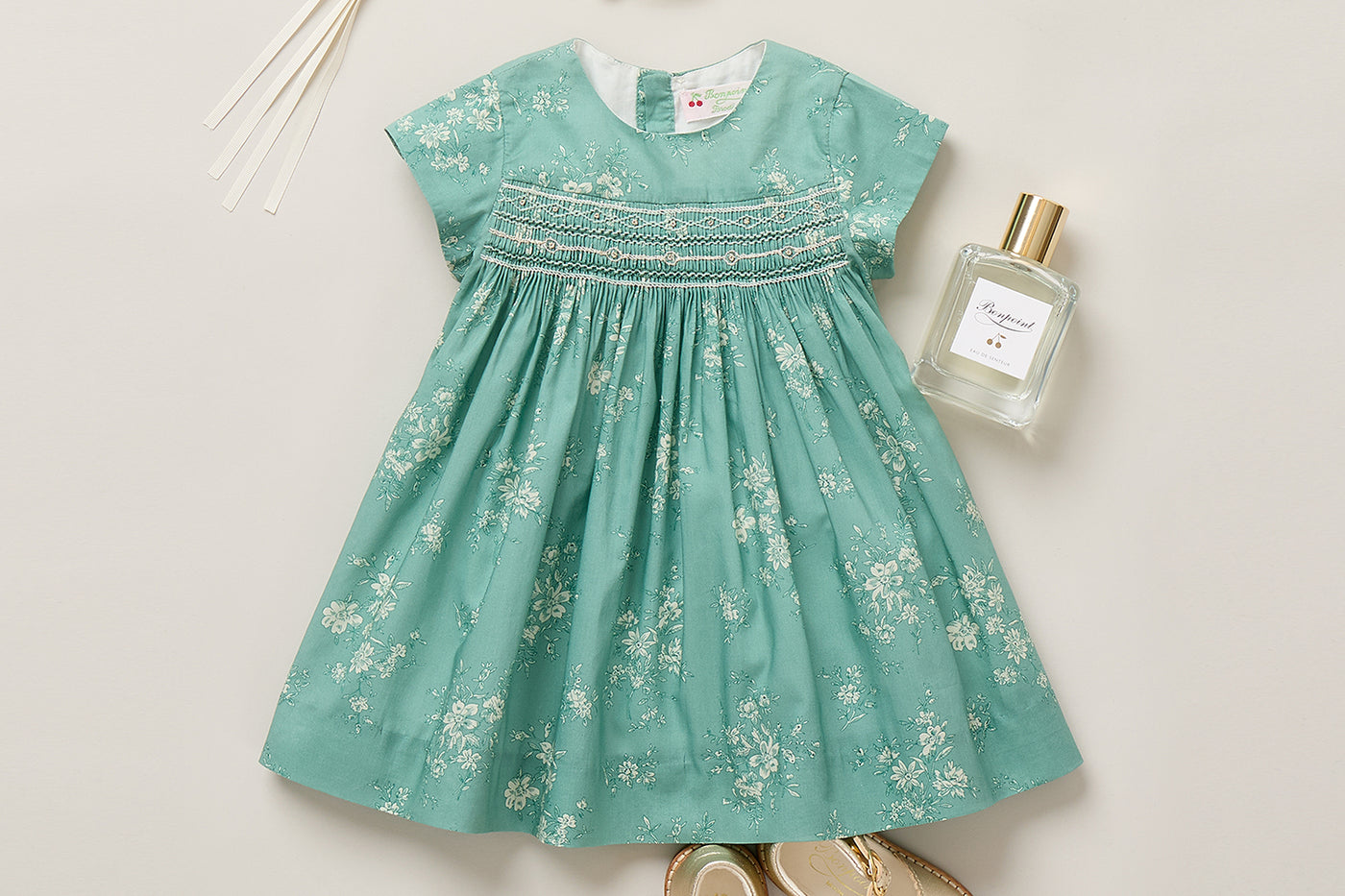 Baby Girl Summer 2026 Ceremony Look - Maruska smocked dress in Liberty fabric