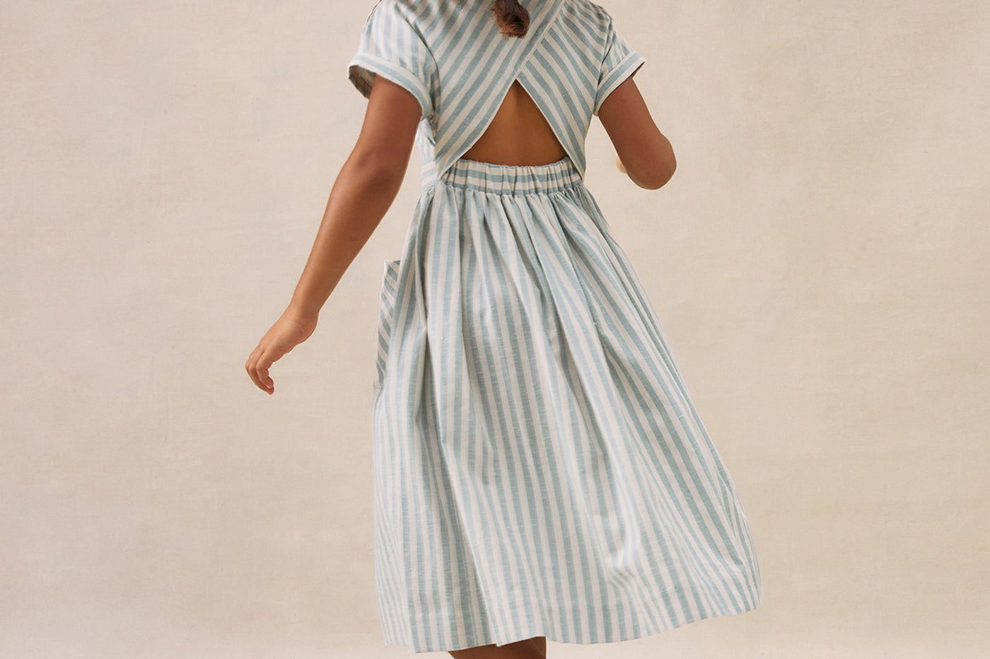 Girl's summer look 2025 Blue dress