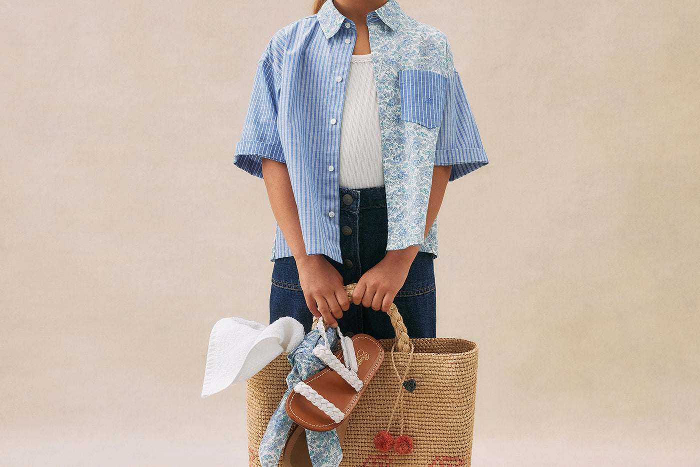 Girl's summer look 2025 Patchwork