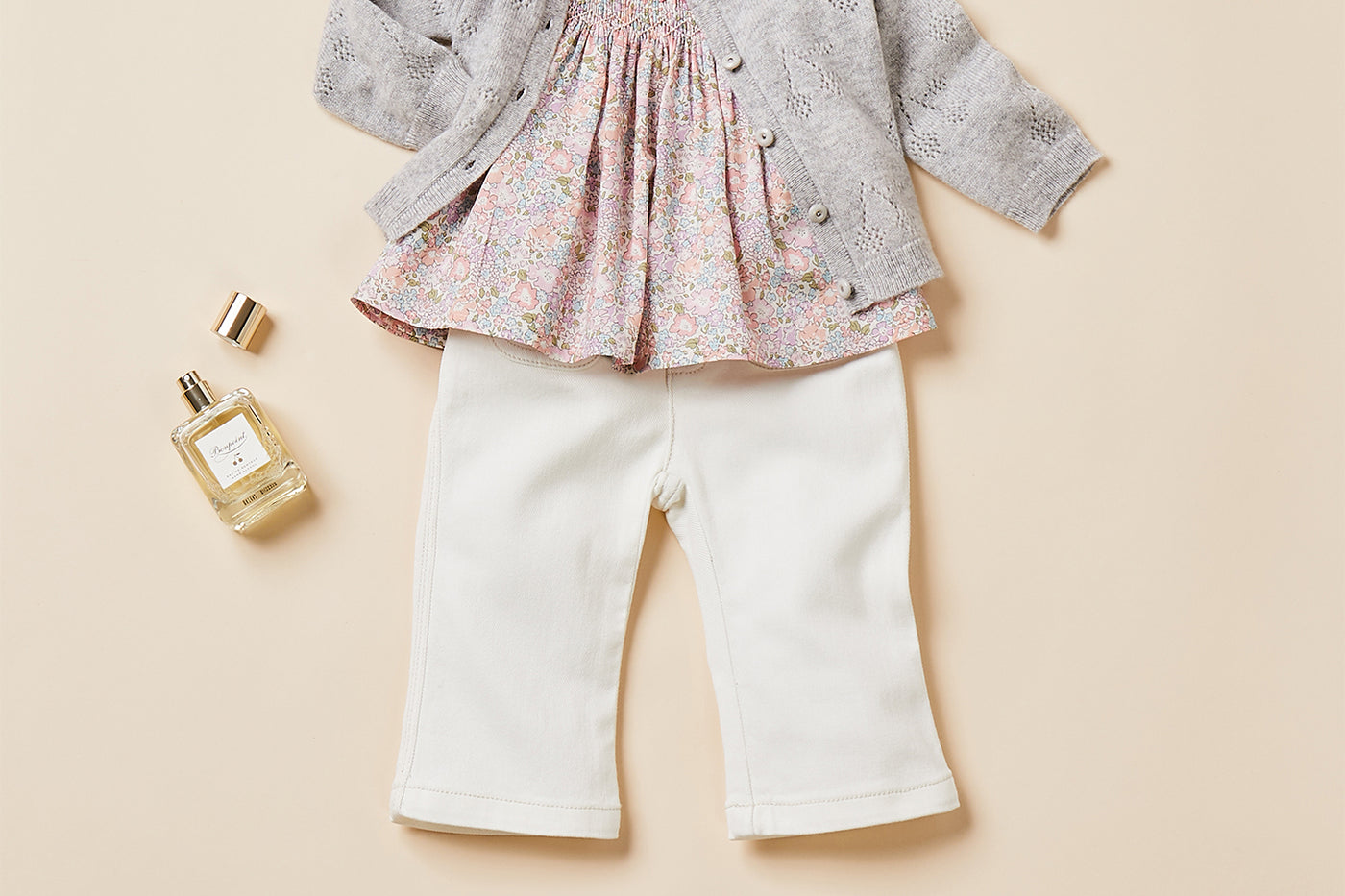 Baby girl's look summer 2024 Liberty fabric blouse