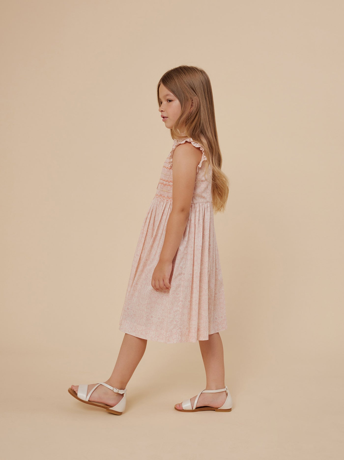 Summer 2024 girl's look Liberty fabric dress