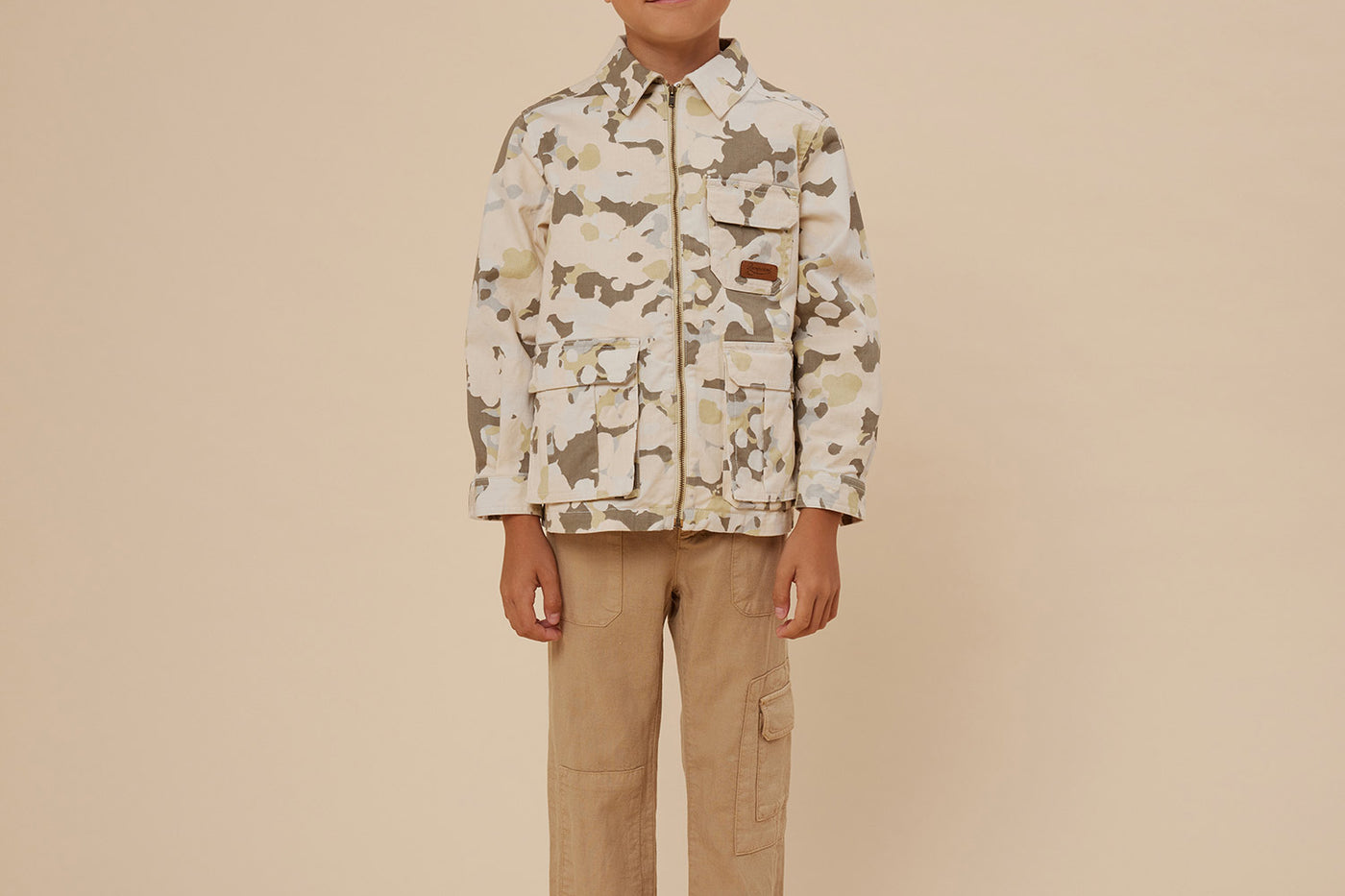 Summer 2024 boy's look sand jacket