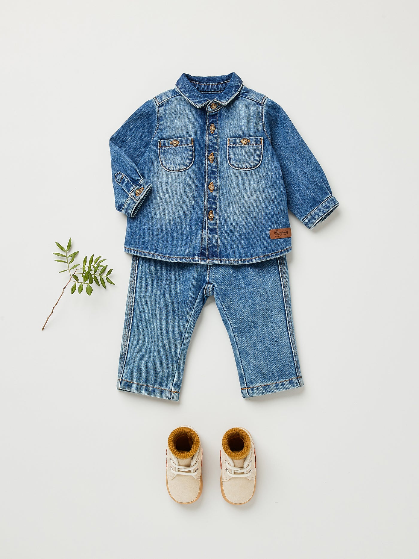 Baby boy winter 2023 denim look