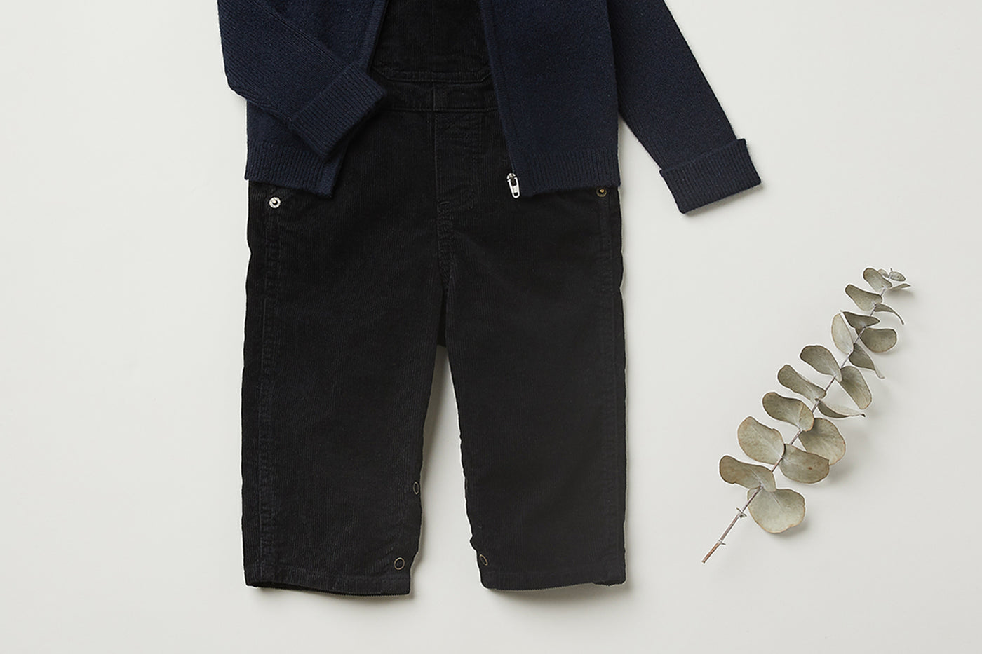 Baby boy winter 2023 overalls look