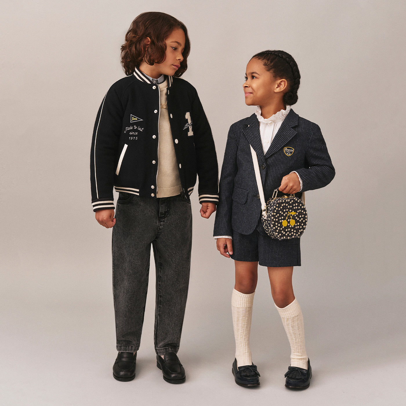 Girls' Winter Look 2025 - Striped Set