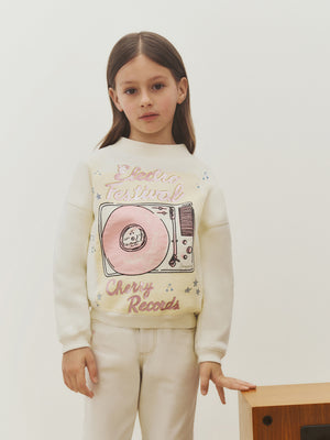 Bart printed sweatshirt for Electro Festival in organic cotton