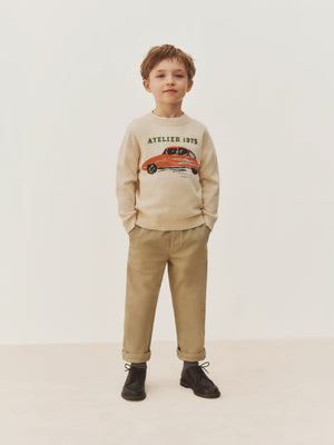 Maurice straight pants in organic cotton