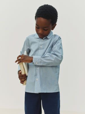 Aristote shirt with blue stripes