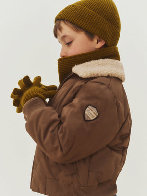 Mickson water-repellent jacket with removable sherpa collar