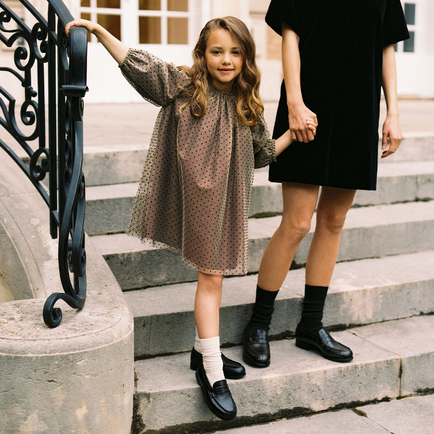 Bonpoint x Weston leather loafers