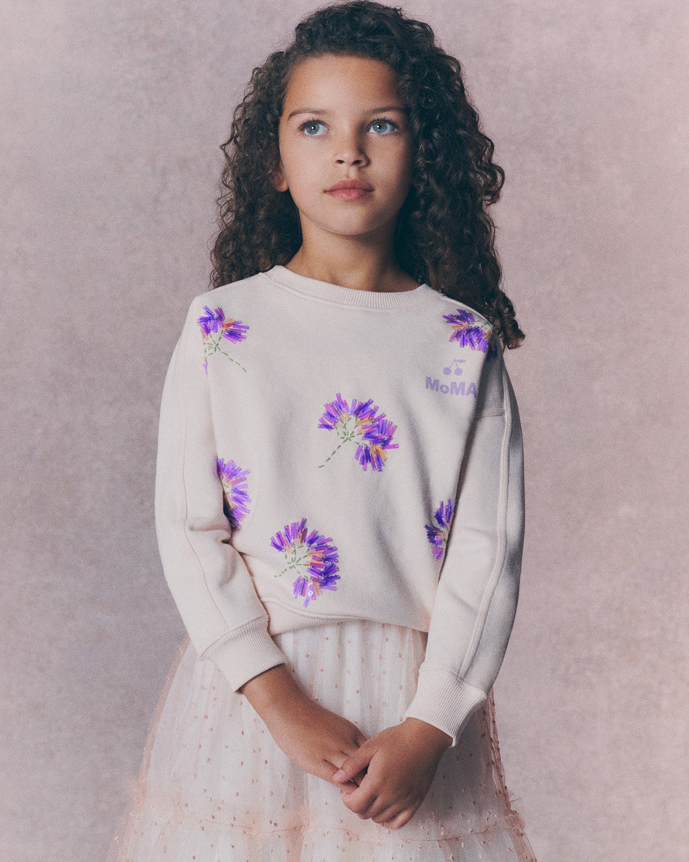 Girls' Look Bonpoint x MoMA - Floral sweatshirt