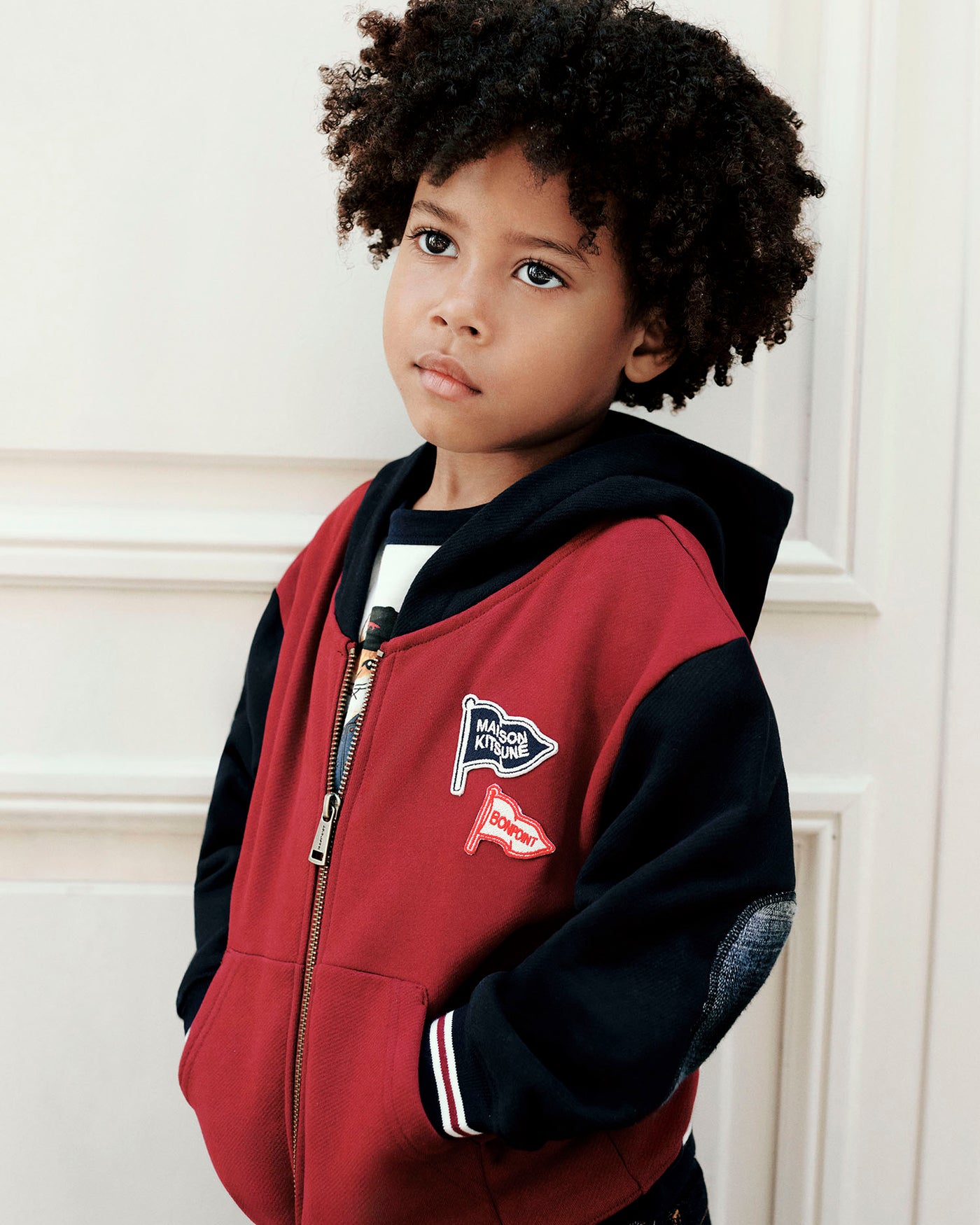 Boys’ Winter 2026 Look - Bonpoint x Maison Kitsuné