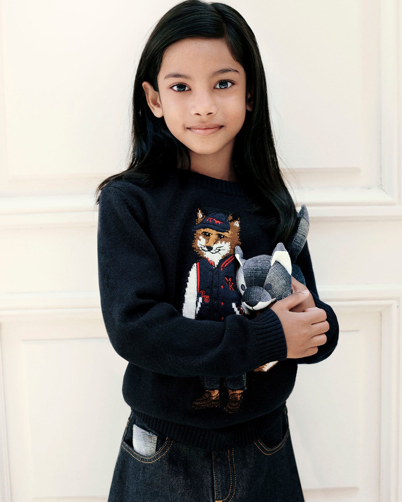 Girls’ Winter 2026 Look - Bonpoint x Maison Kitsuné