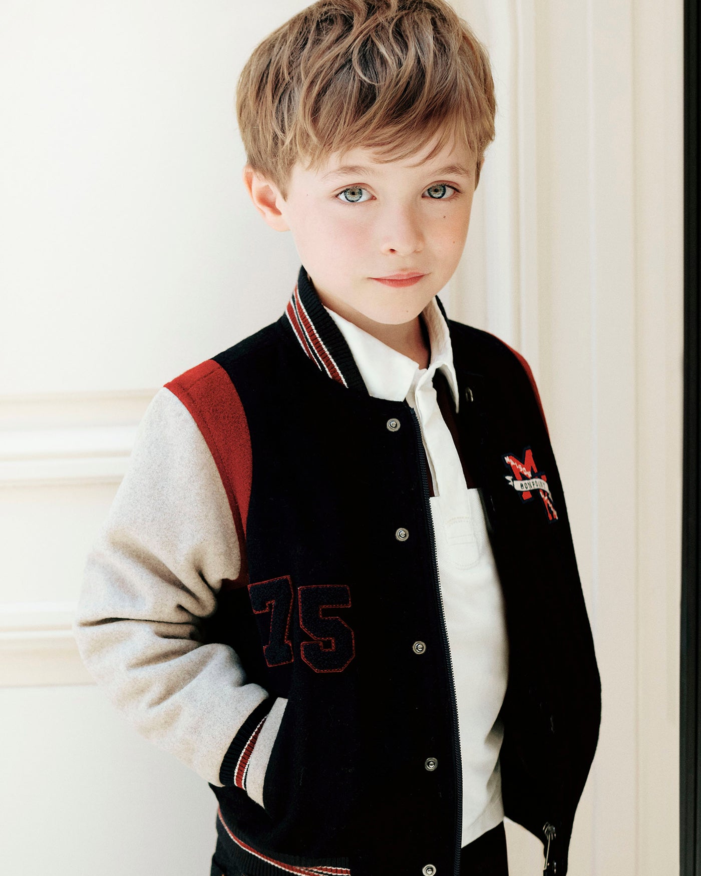 Boys’ Winter 2026 Look - Bonpoint x Maison Kitsuné