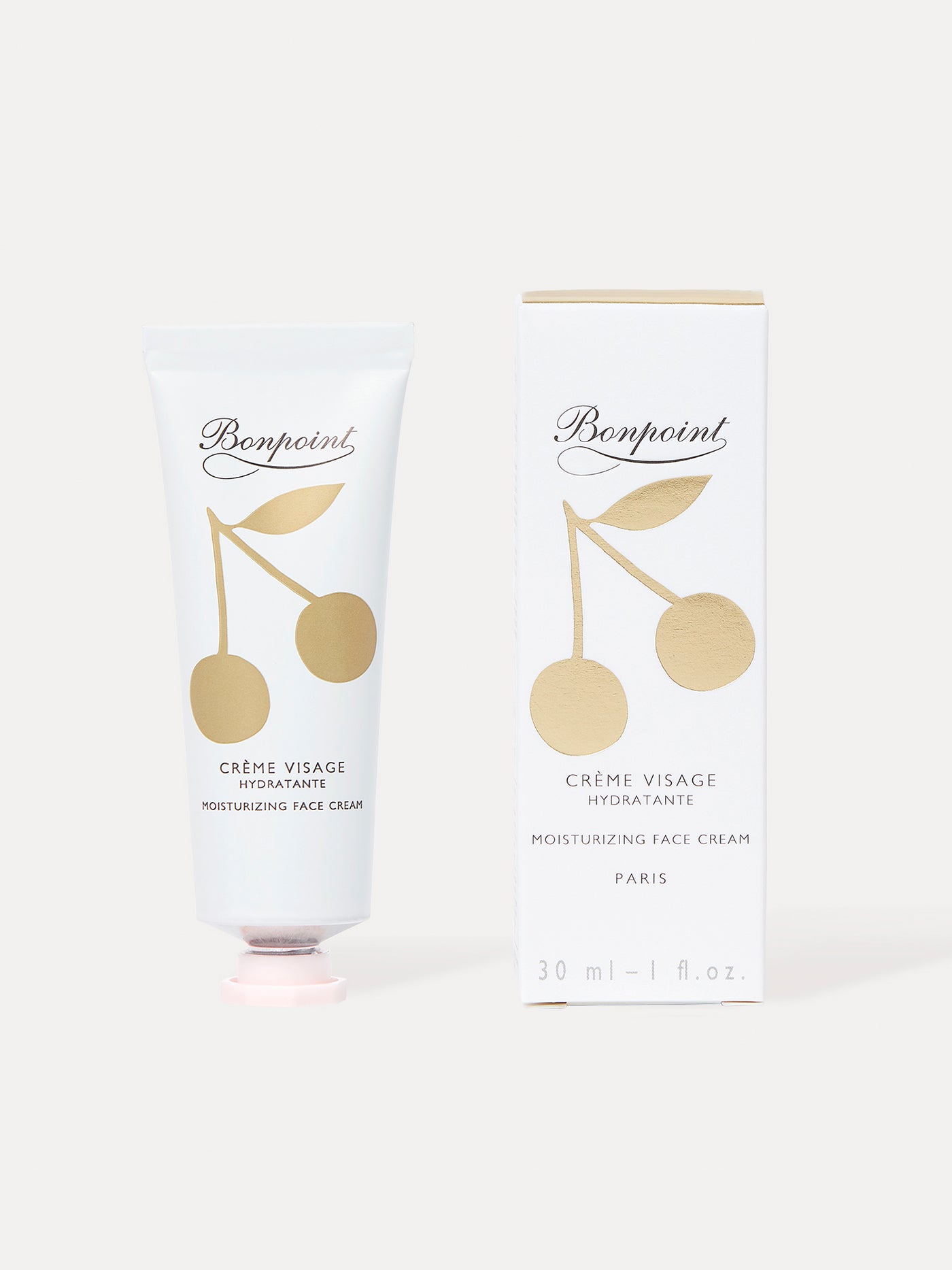 Moisturizing face cream tube gold 30 ml