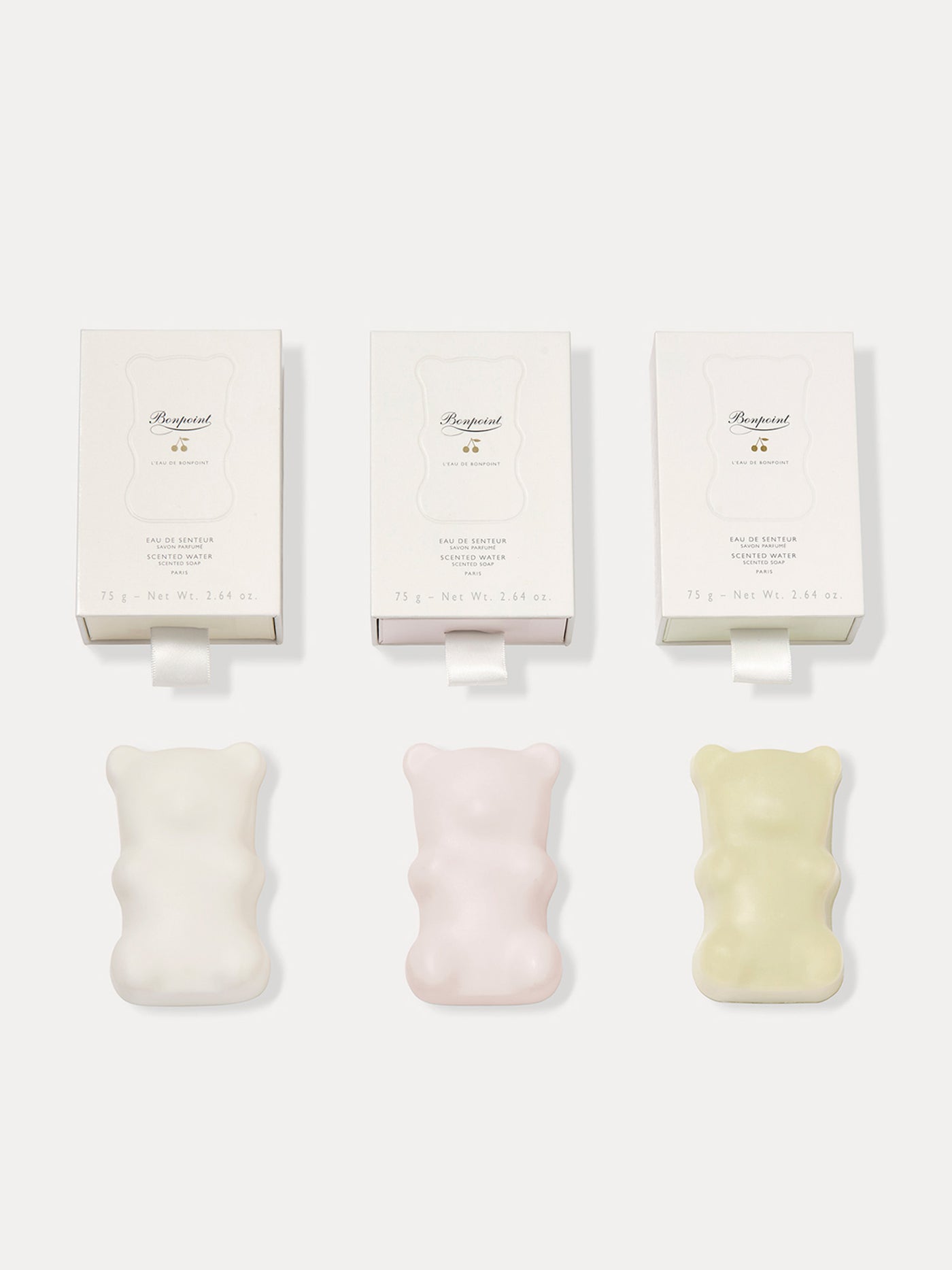 Scented teddy bear soap - Pale pink