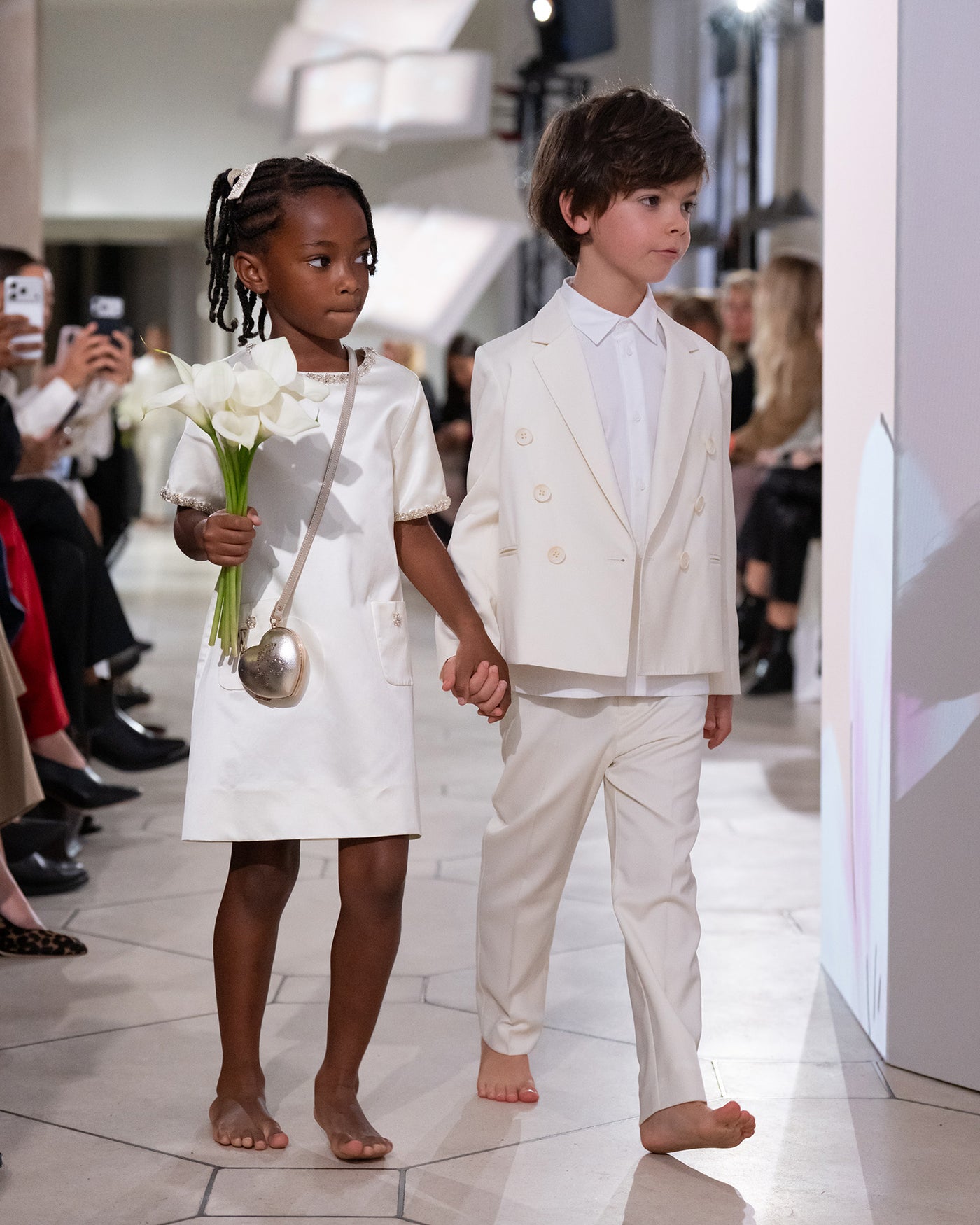 Girl and Boy Summer 2026 Ceremony Look - Satin dress and suit