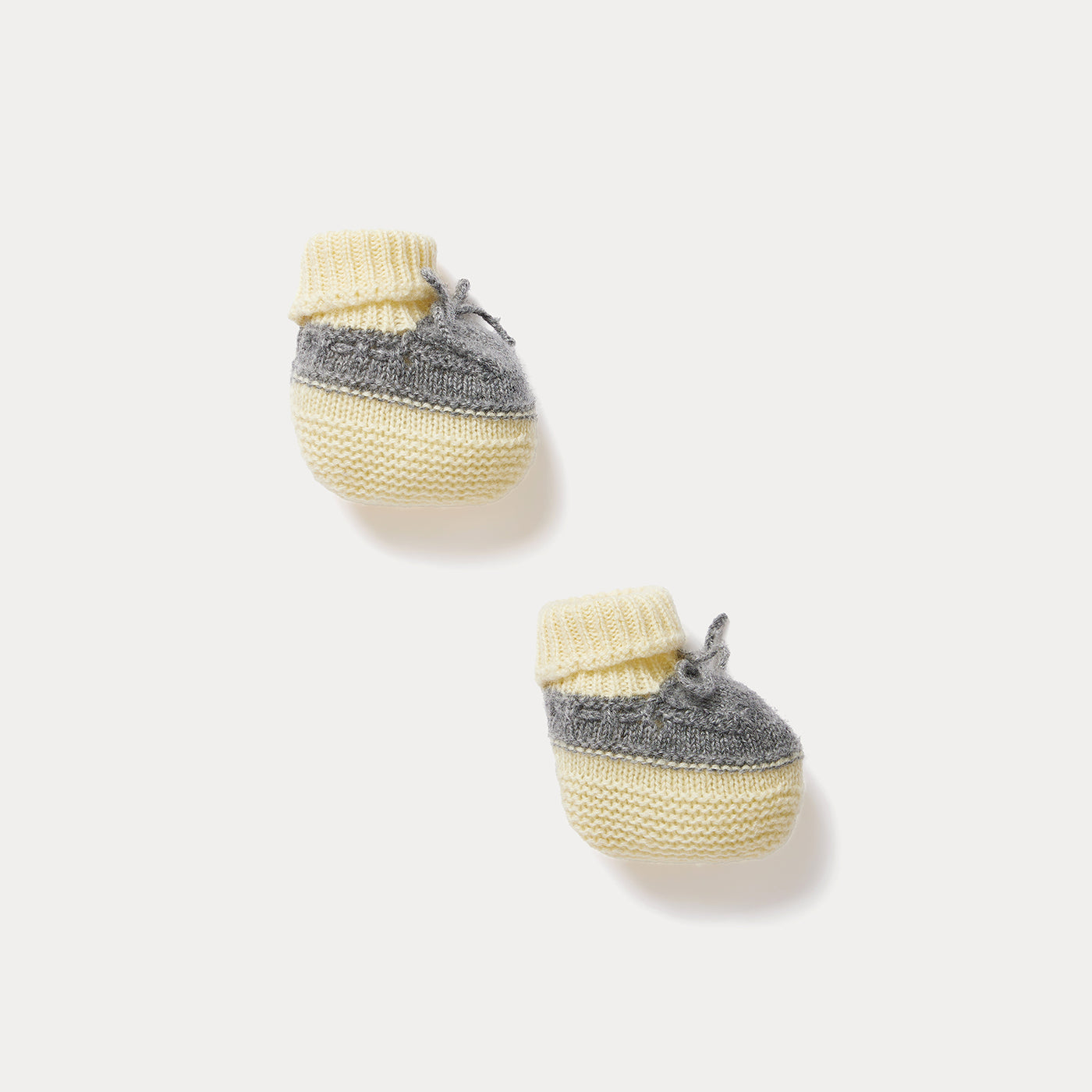Bonpoint x Guest in Residence Telse baby cashmere slippers in heather gray