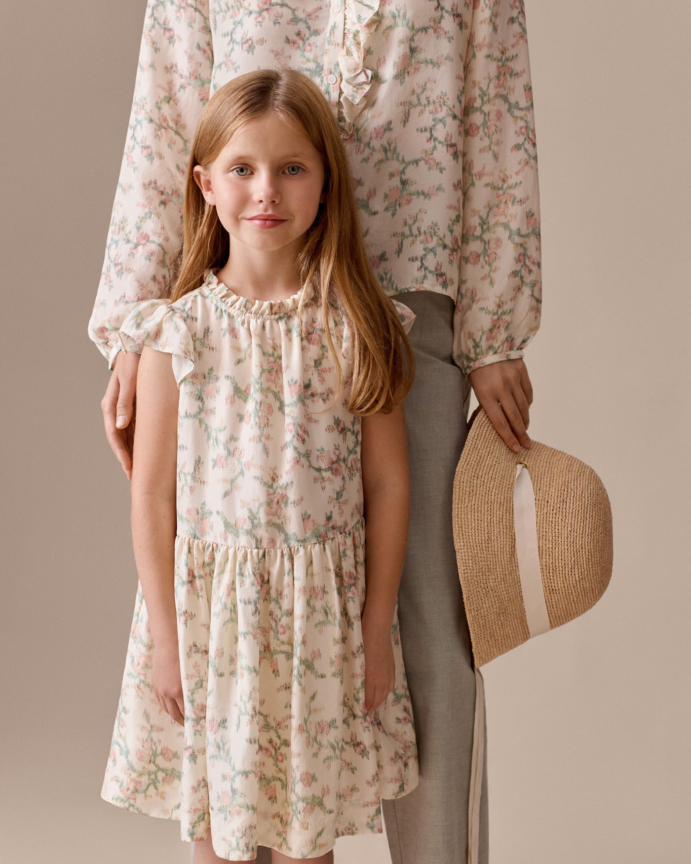 Summer 2026 Duo Look - Girl's Dress and Women's Blouse in silk