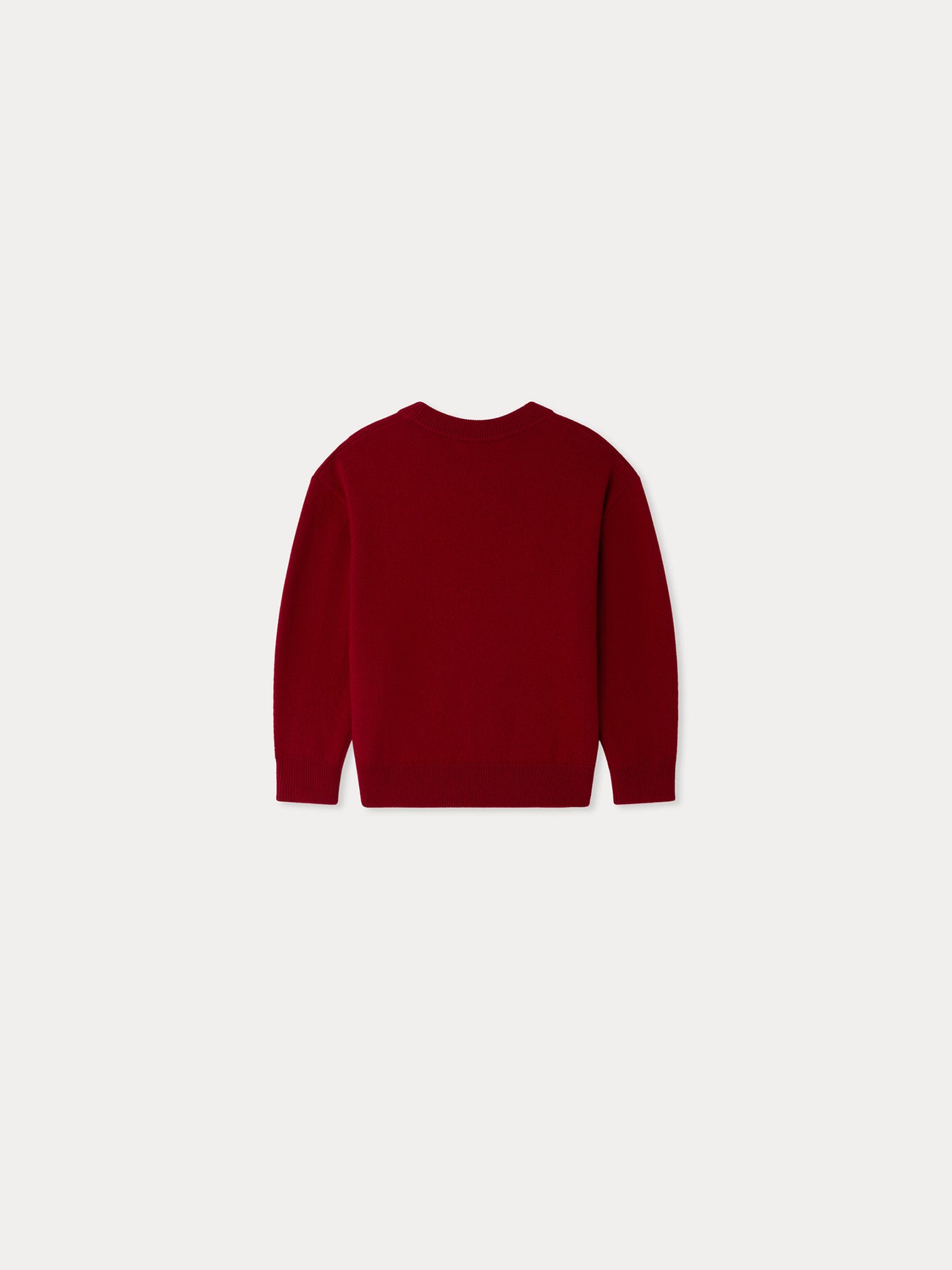 Anumati cashmere sweater with jacquard embroidered horse motif