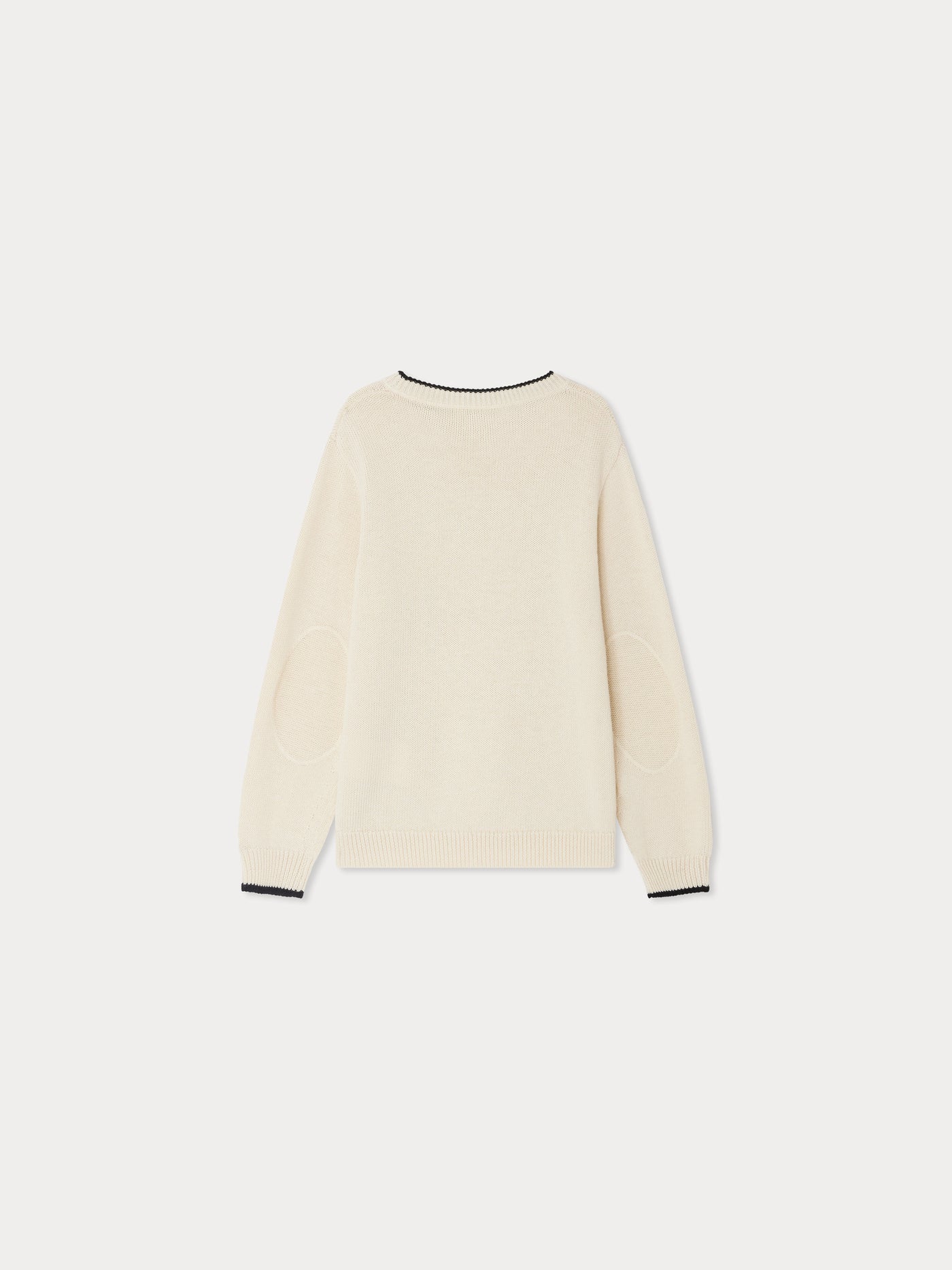 Juan crewneck sweater with Paris Archive embroidery
