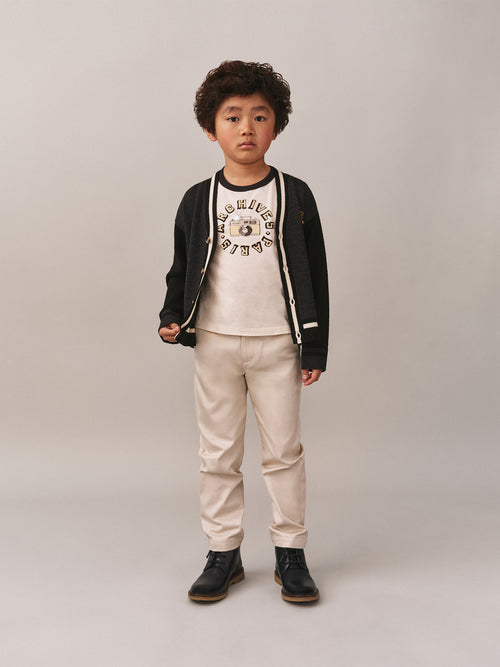 Akiva T-shirt with Paris Archives print in organic cotton