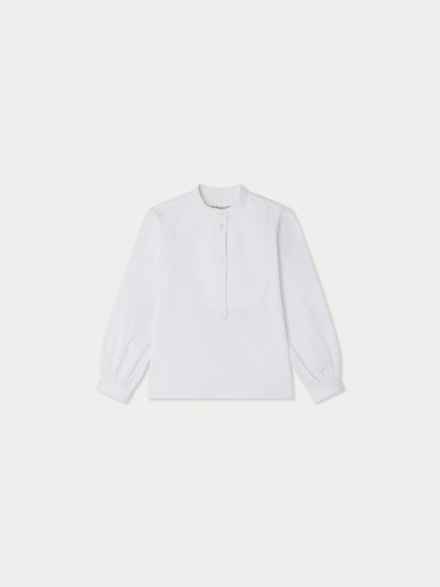 Ebora blouse with honeycomb bib