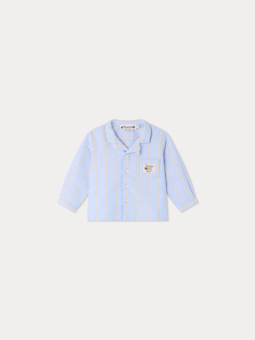 Maxime baby shirt with stripes in organic cotton