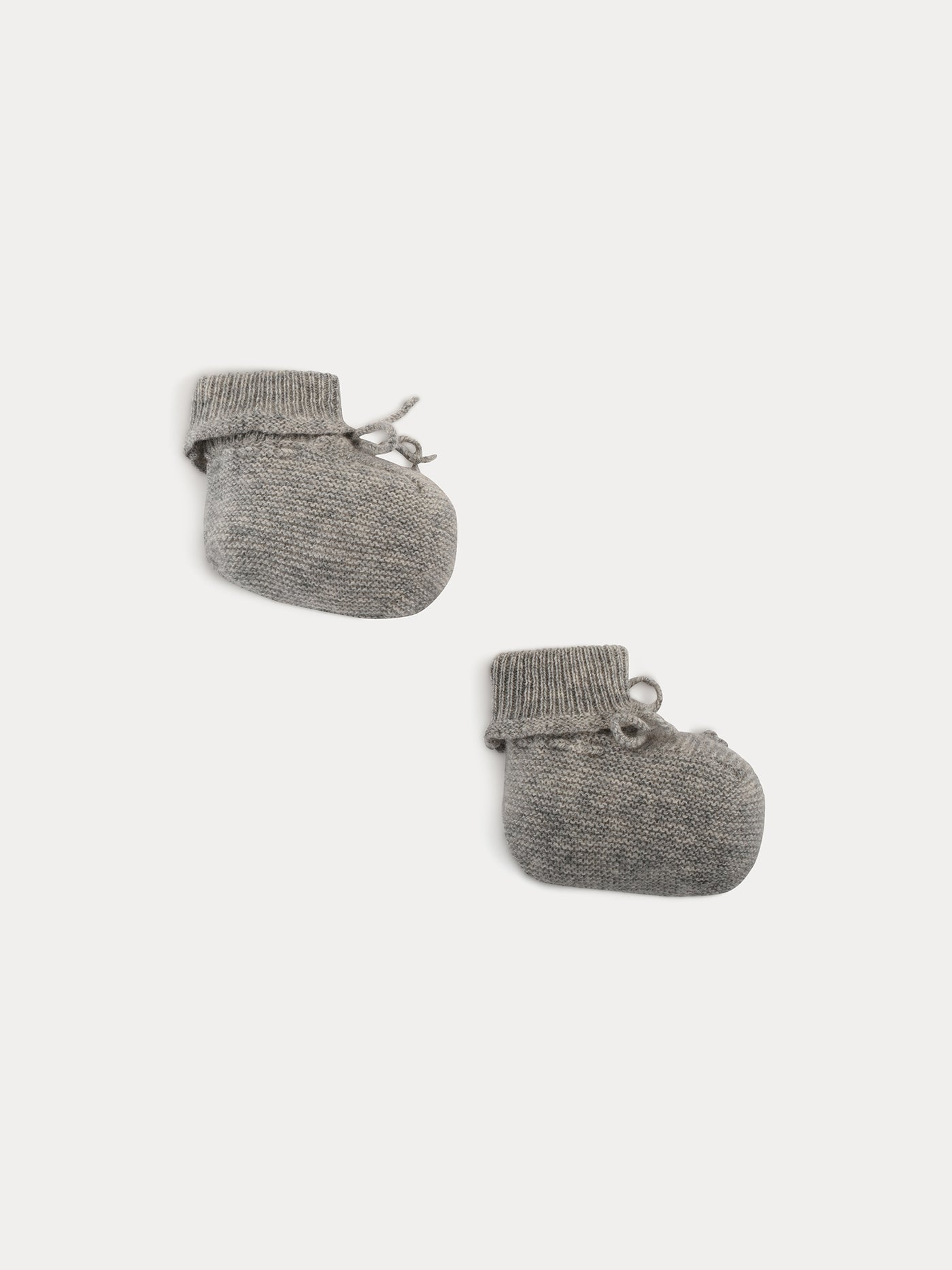 Baby Cashmere Booties heathered gray