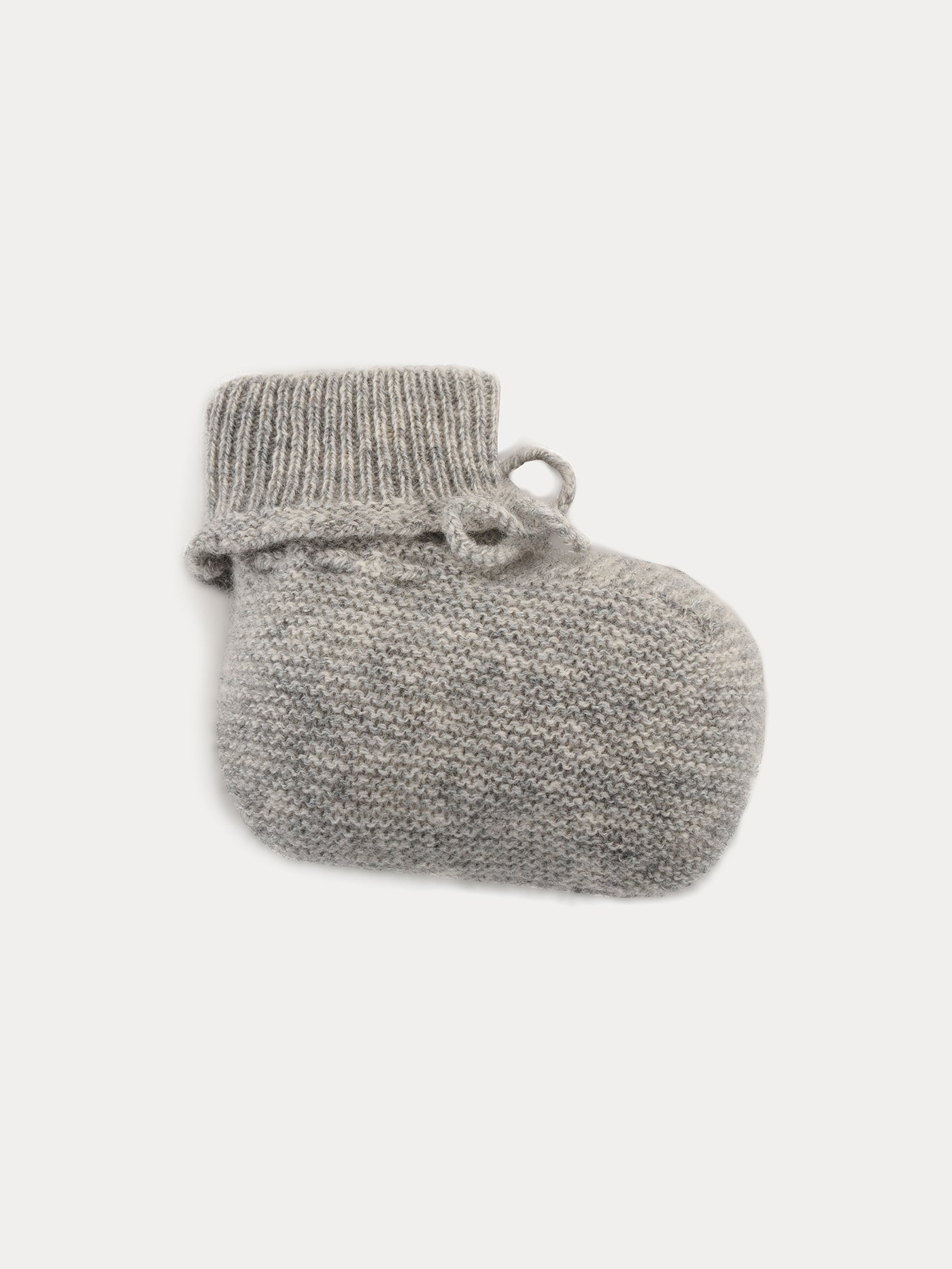 Baby Cashmere Booties heathered gray