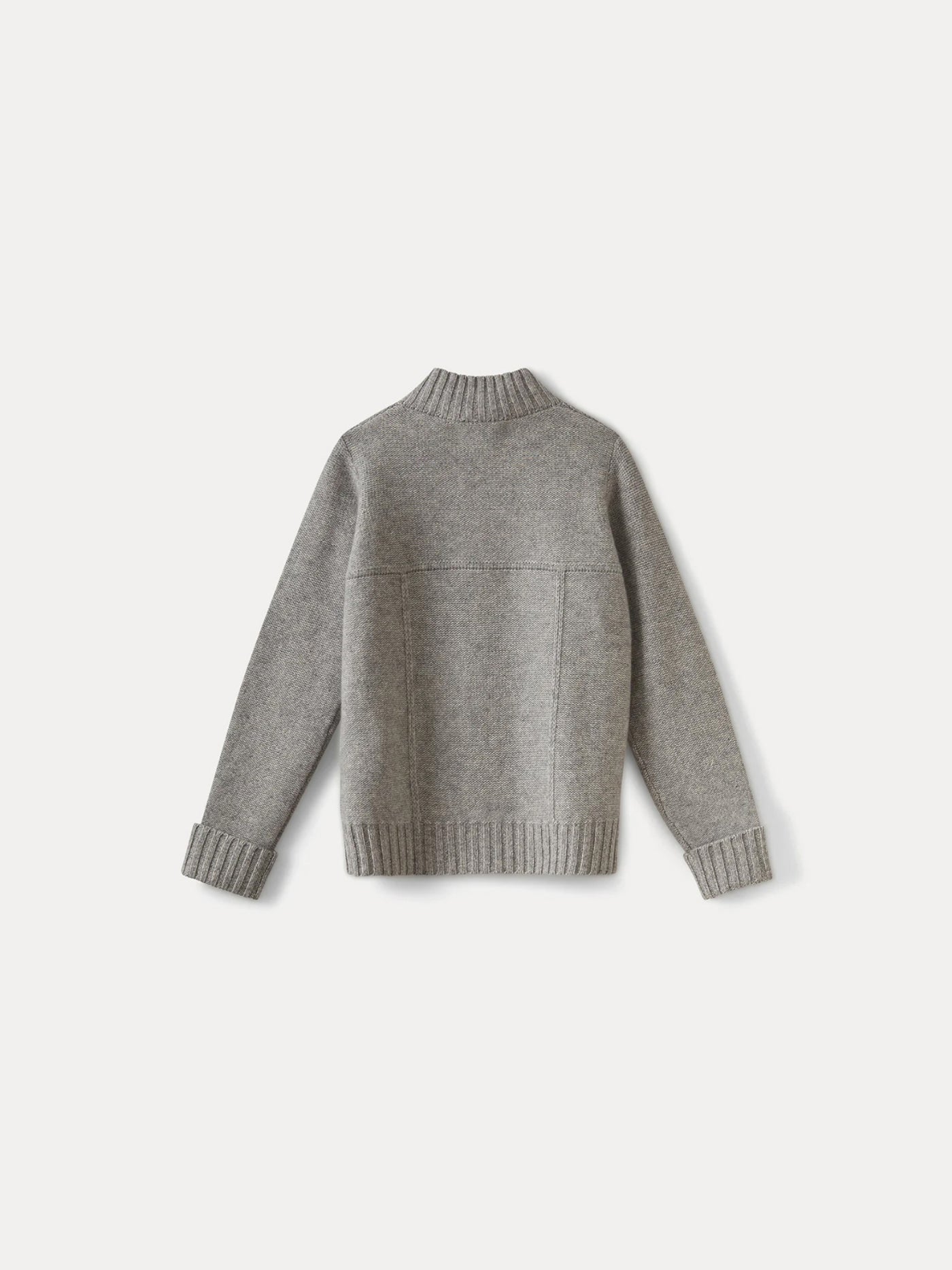 Boys' Cashmere Cardigan heathered gray