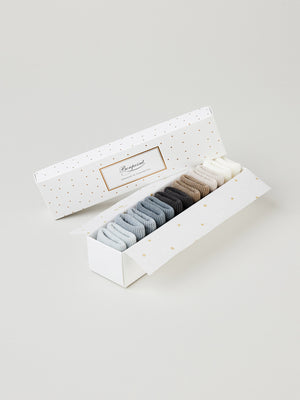 Blue cotton weekly sock set