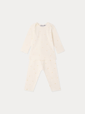 Babies' two-piece pajamas set gold
