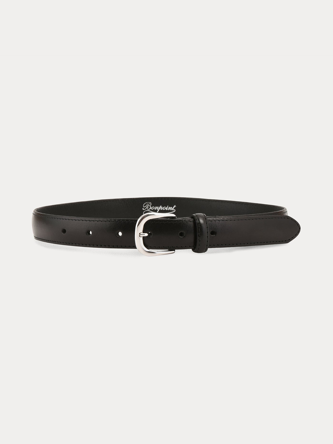 Leather belt black