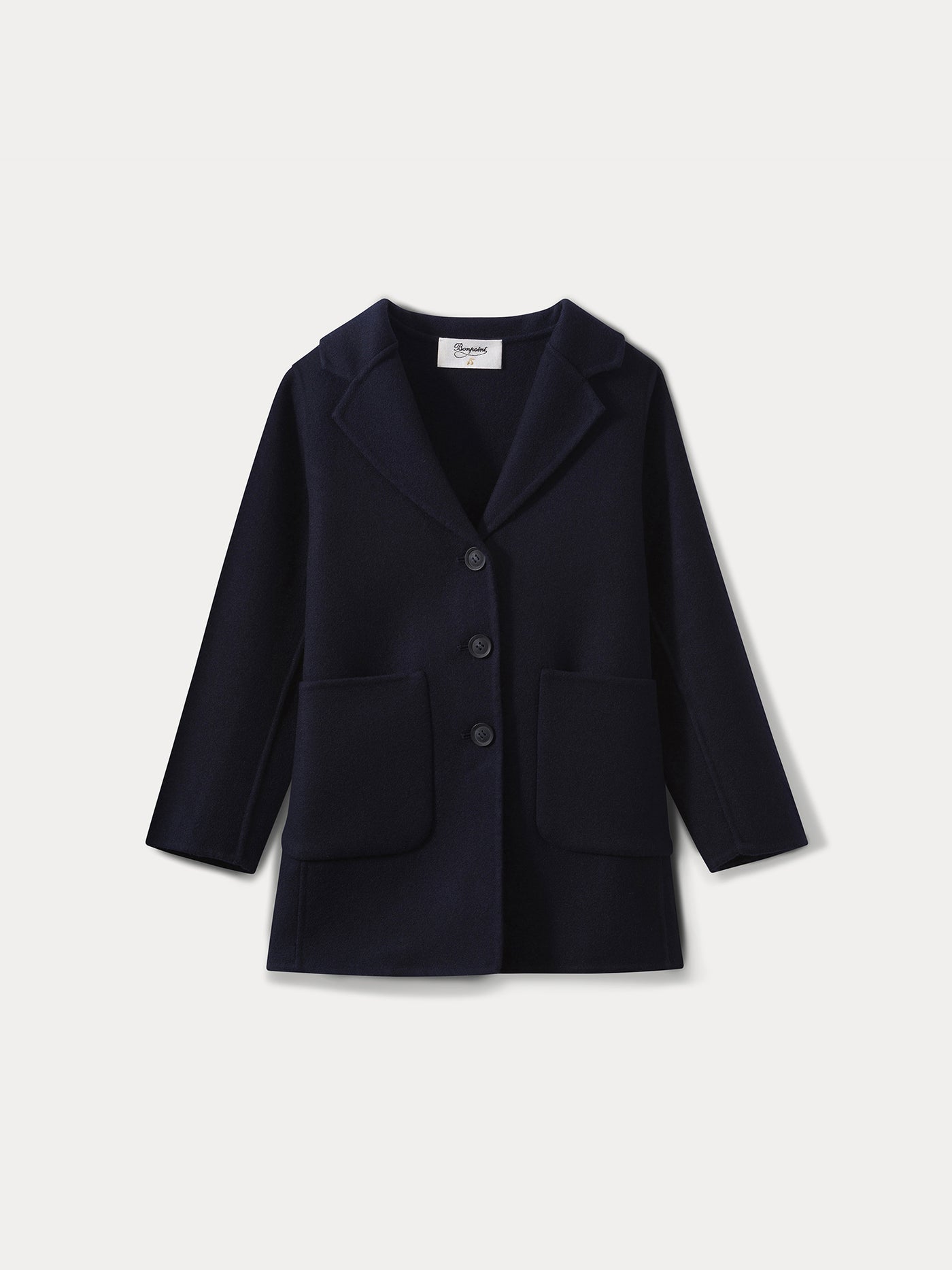 Girls' Cashmere Coat navy