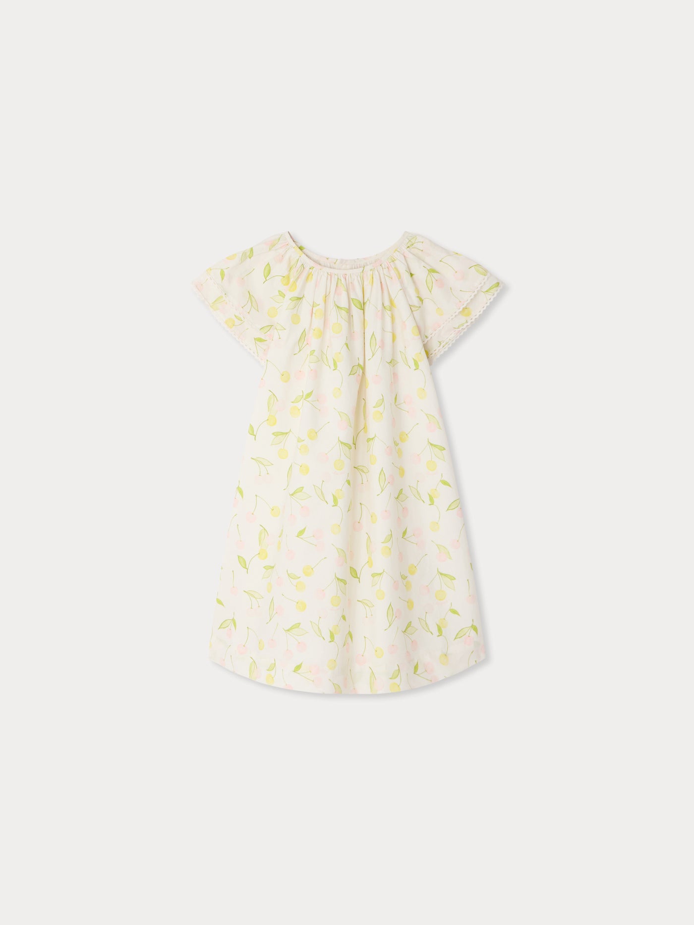 Smocked Salome dress in organic cotton poplin