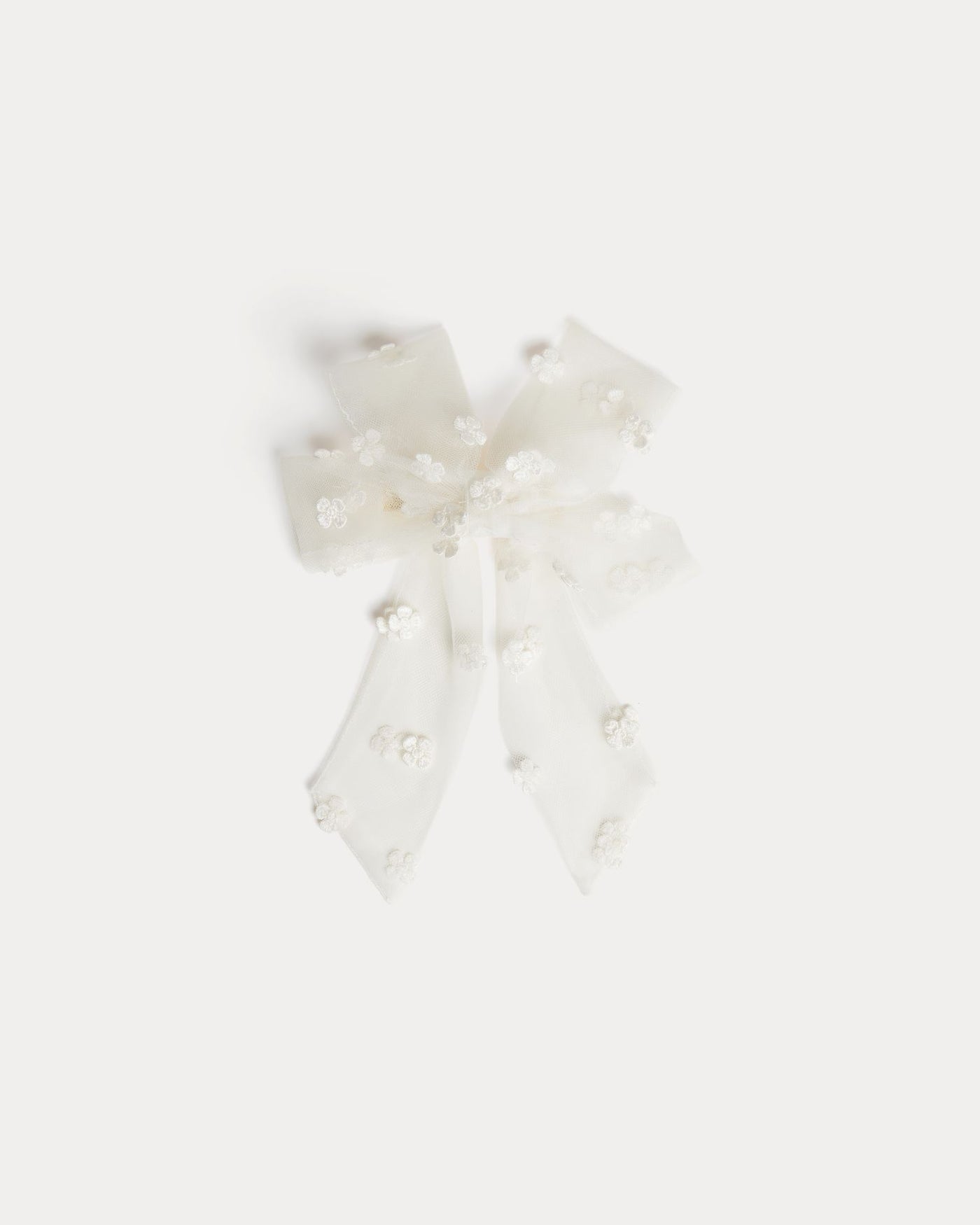 Domina barrette in embroidered tulle