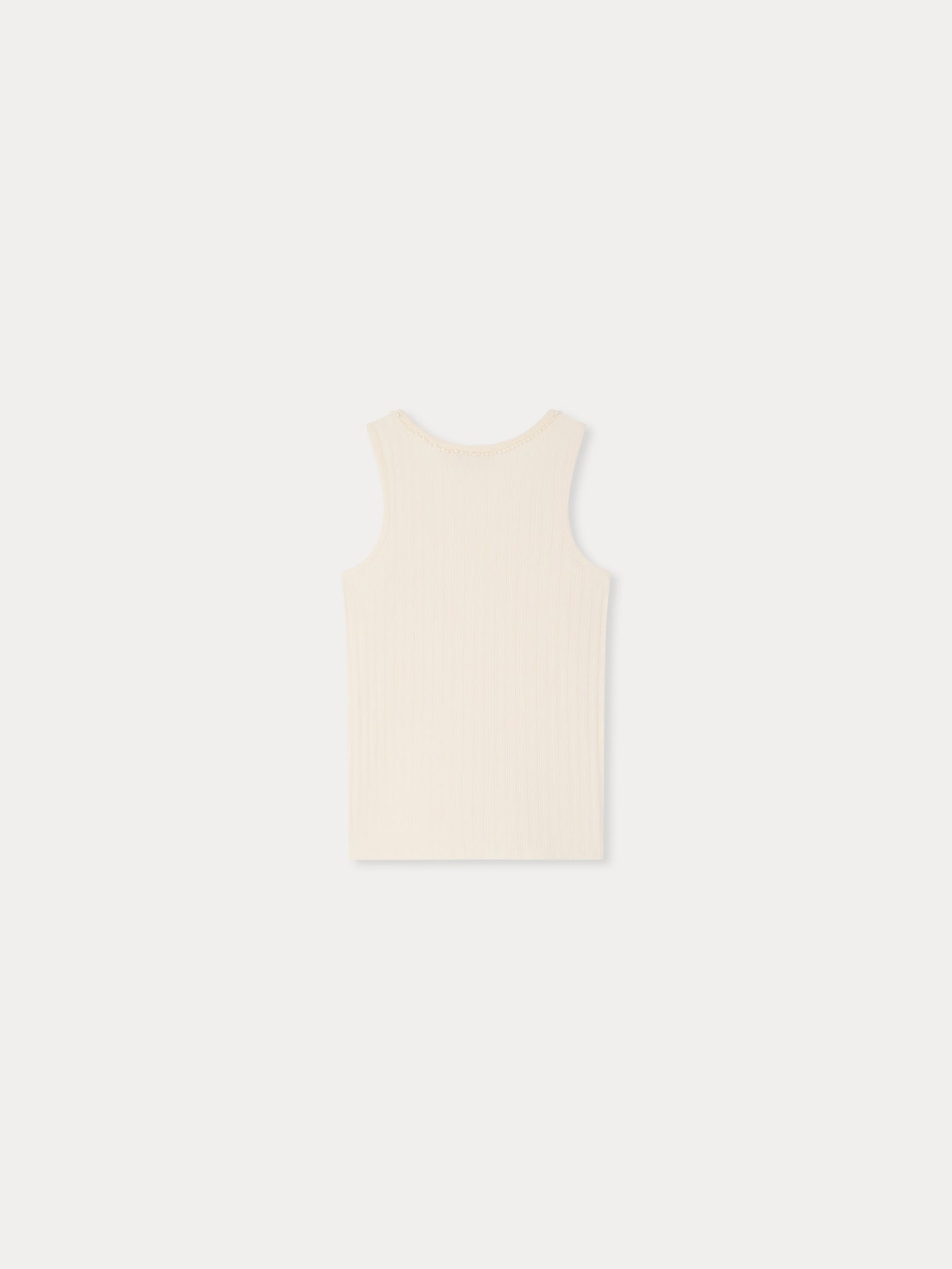 Edina tank top with scalloped collar