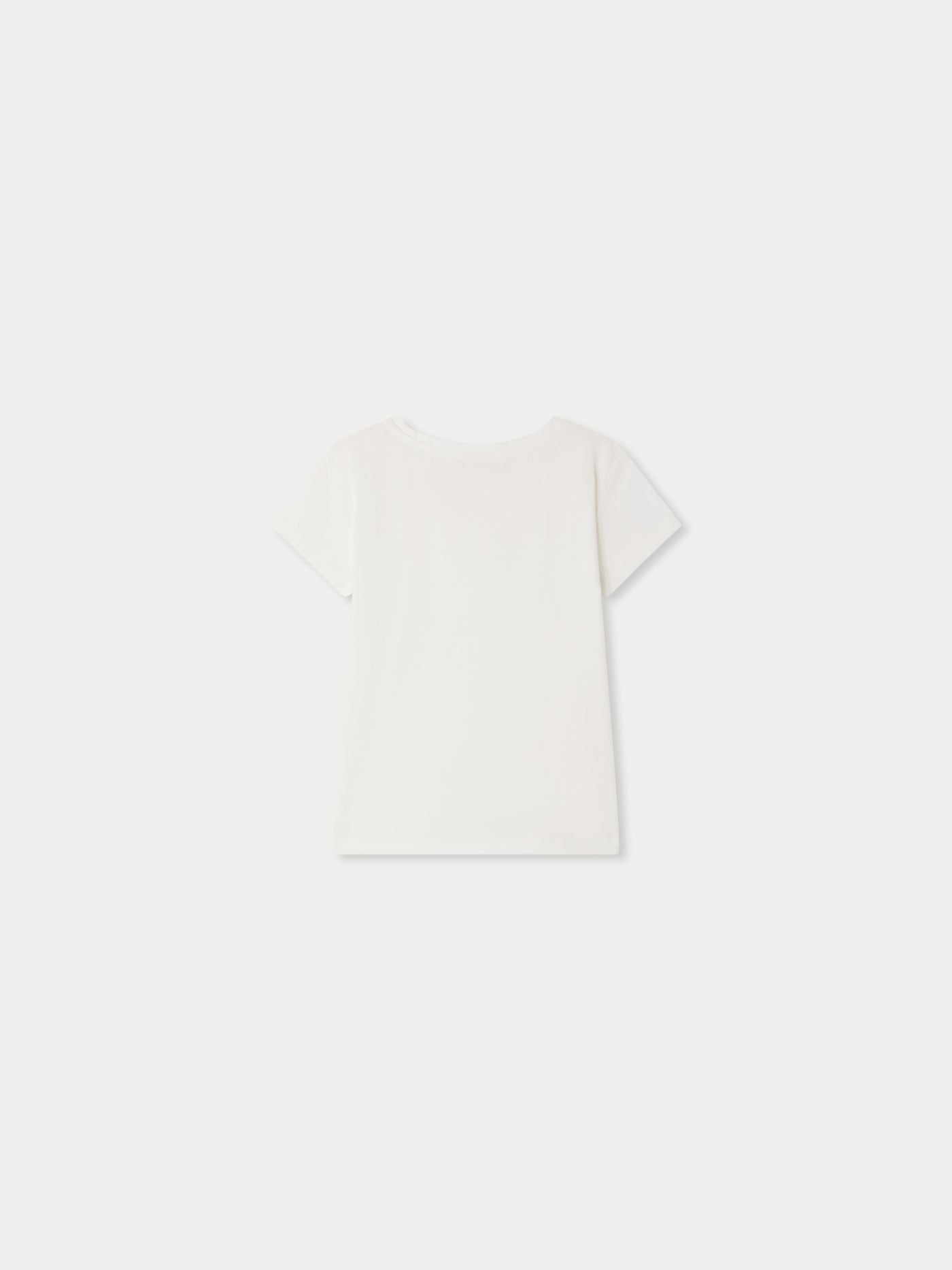 Alcala t-shirt with hand-embroidered flowers in organic cotton