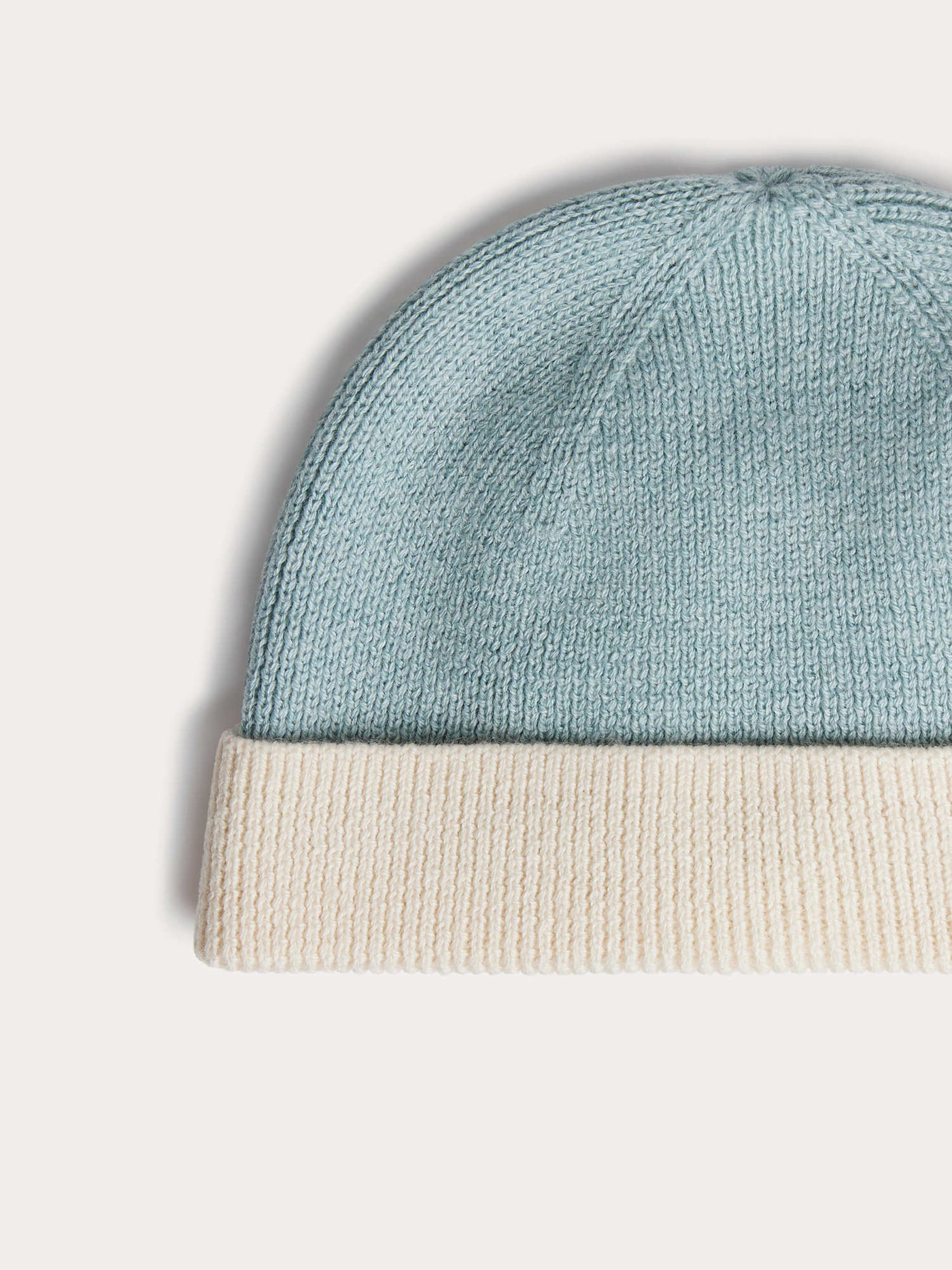 Darbo blue wool and cotton beanie