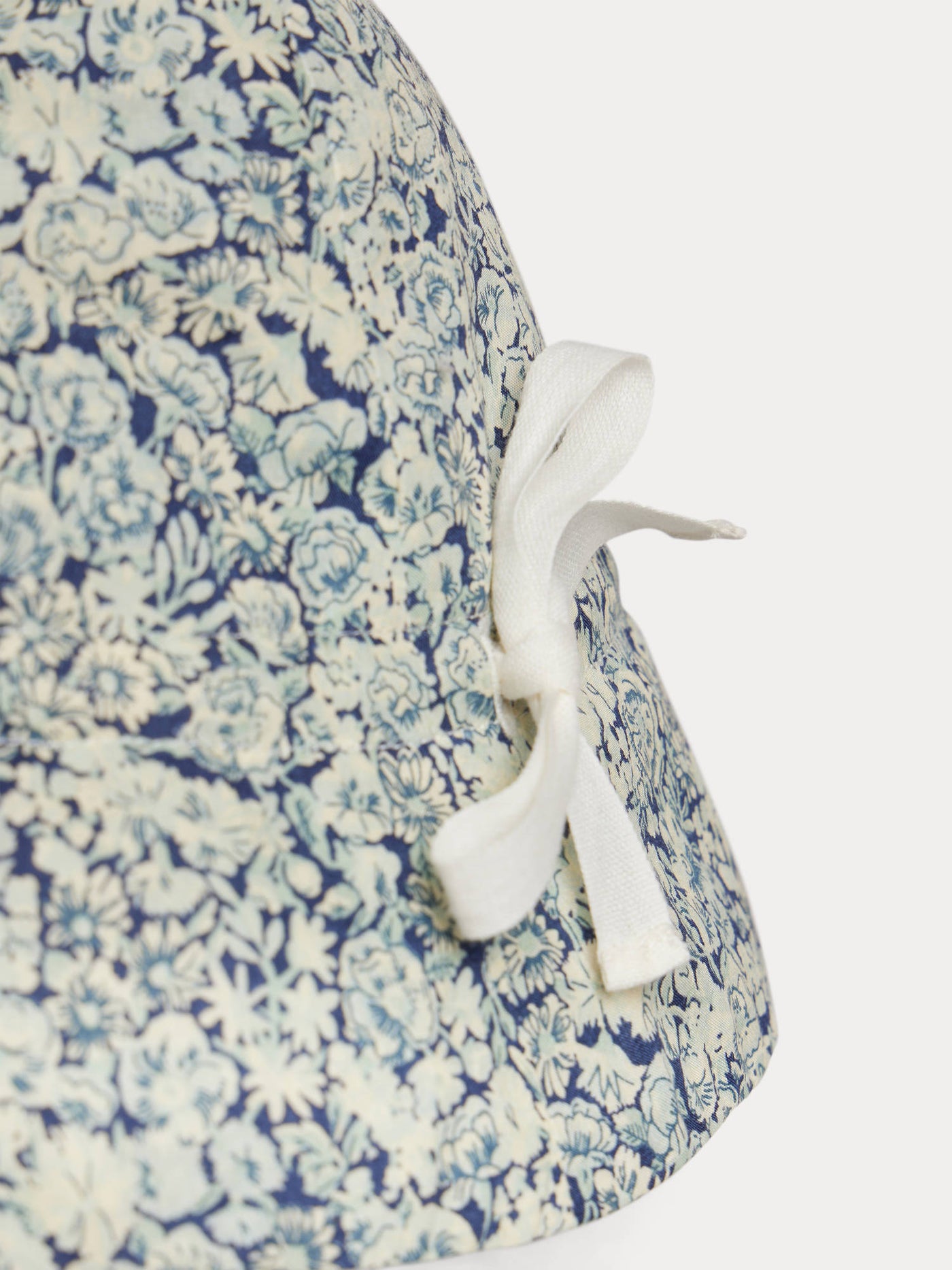 Grigri hat with blue flowers in Liberty organic cotton fabric