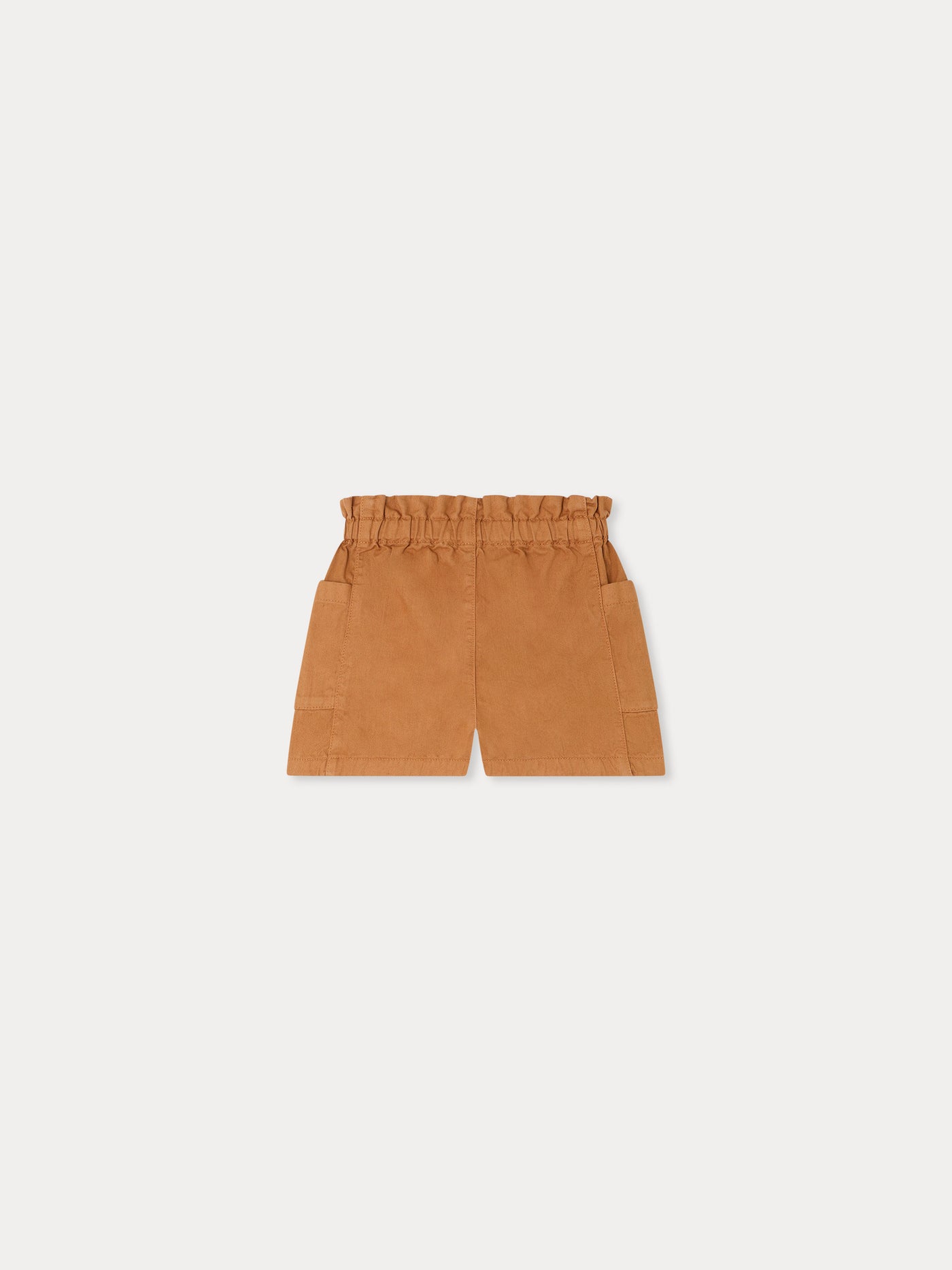 Nougat shorts in caramel organic cotton