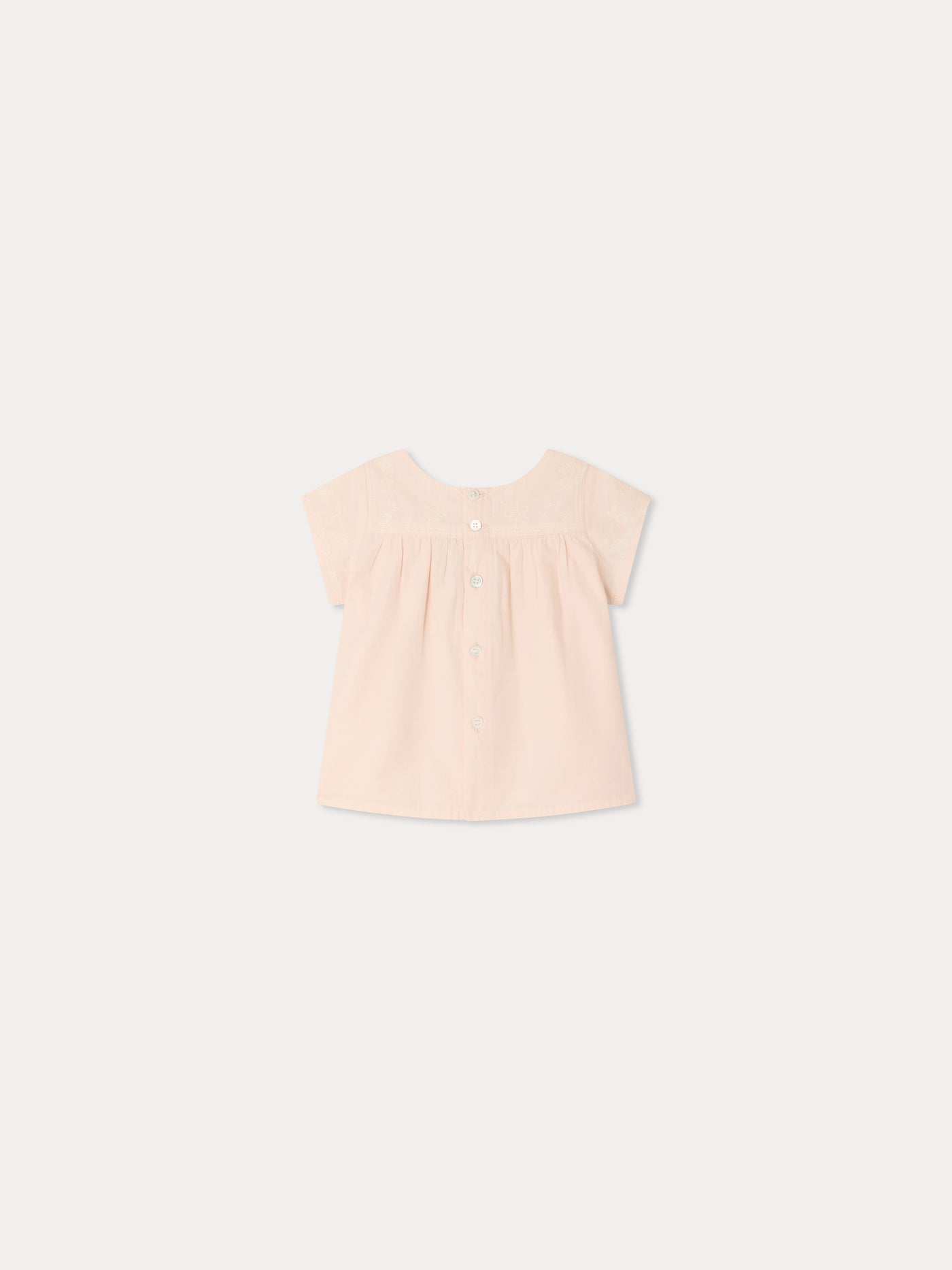 Arli hand-embroidered blouse in organic cotton