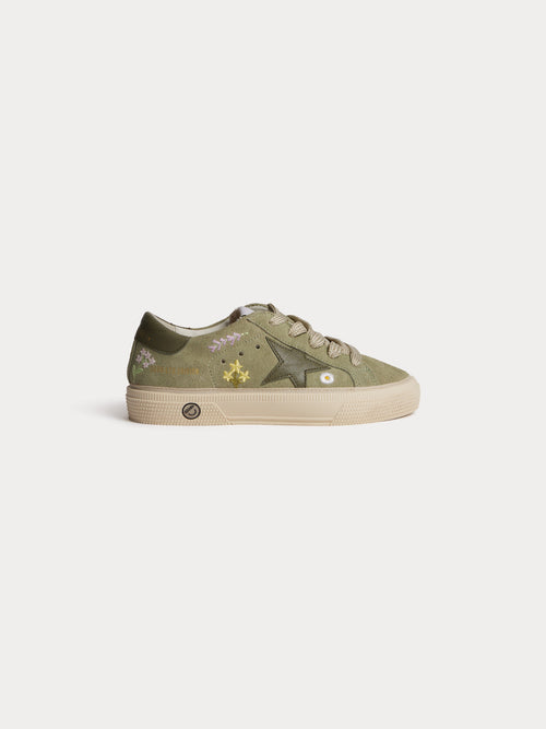 Bonpoint x Golden Goose baby's Golstar green-grey sneakers