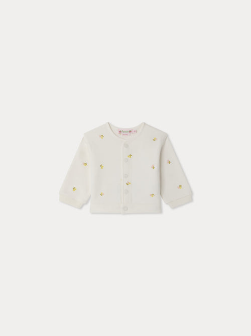Eris sweatshirt embroidered with cherries in organic cotton