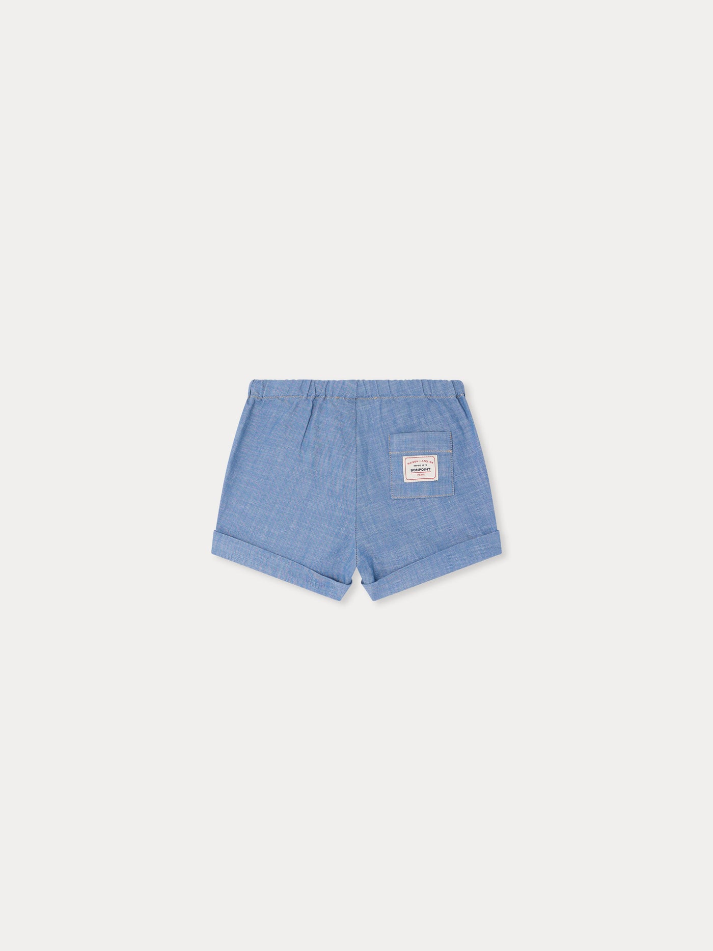 Ecady blue shorts in organic cotton